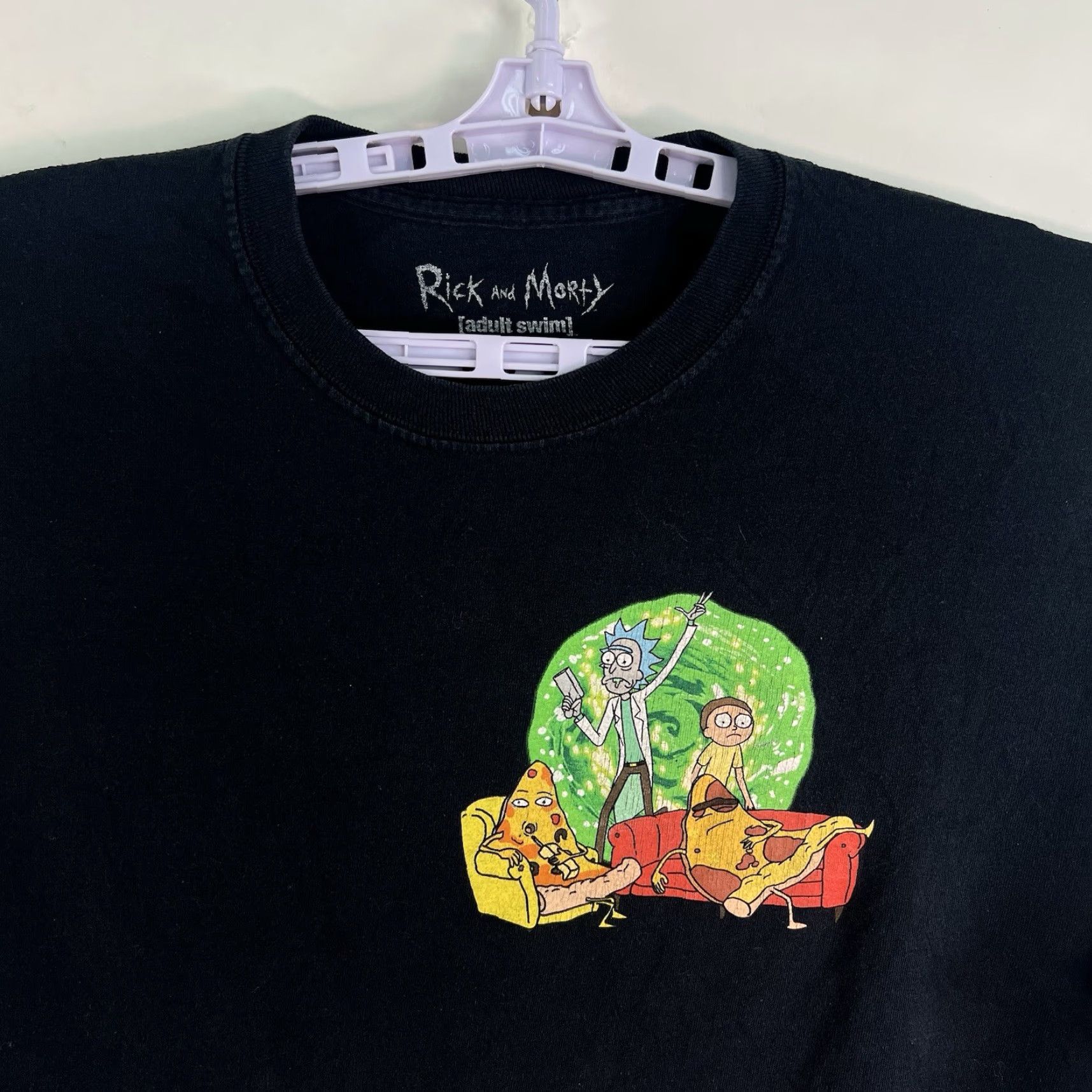 Swims Rick And Morty Graphic Adult Swim Shirt XL Black Long Sleeve Size US XL / EU 56 / 4 - 5 Thumbnail