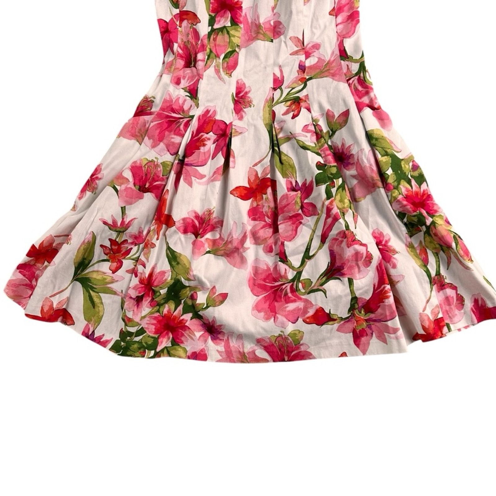 Lauren Ralph Lauren Ralph Lauren Floral Fit & Flare Dress – Pink/White – Size 4 Size S / US 4 / IT 40 - 2 Thumbnail