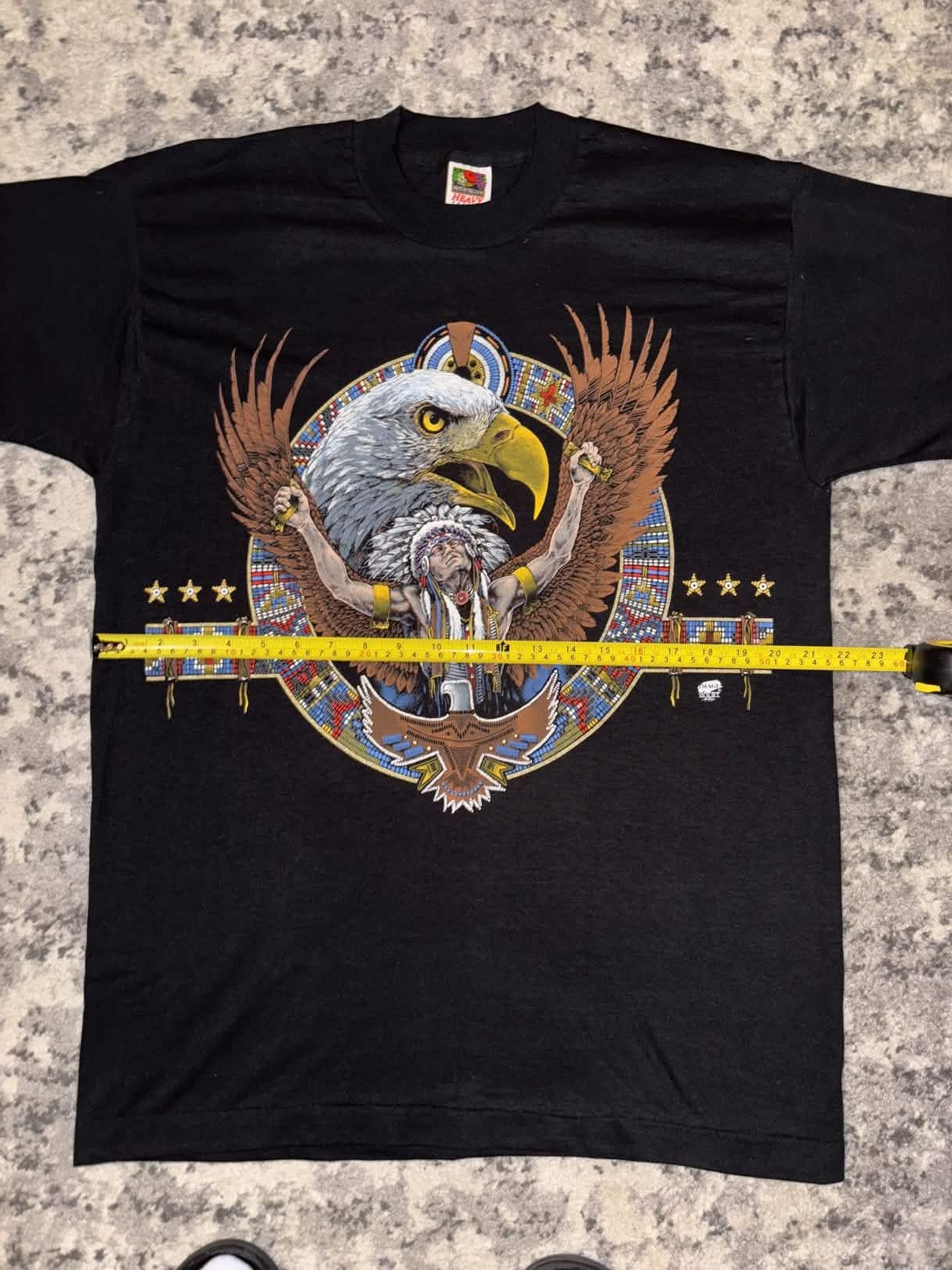Vintage 90s Tribal Native American Eagle Graphic Shirt Size US L / EU 52-54 / 3 - 5 Thumbnail