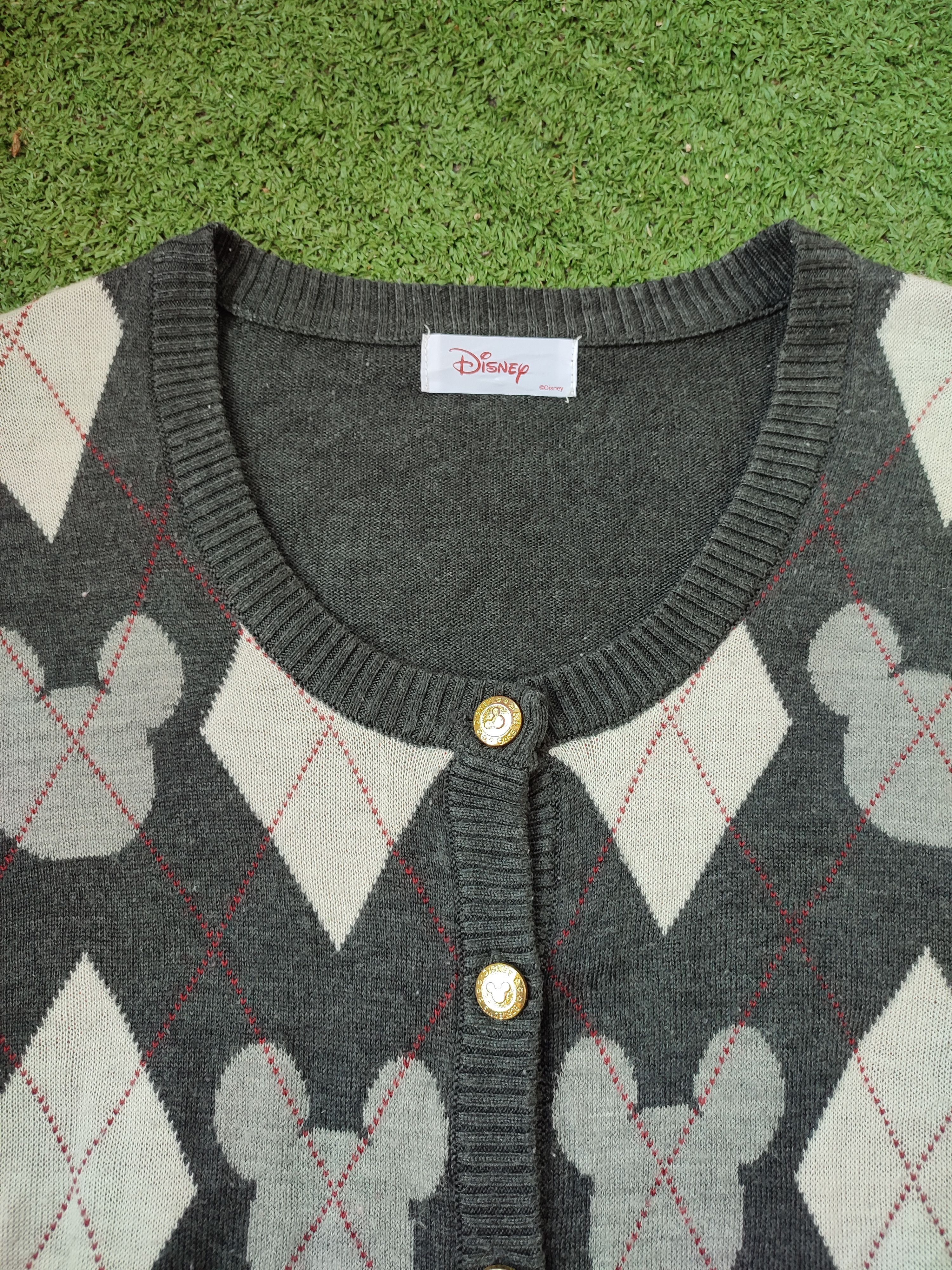 Disney VINTAGE MICKEY MOUSE CARDIGAN KNITWEAR Size US M / EU 48-50 / 2 - 3 Thumbnail