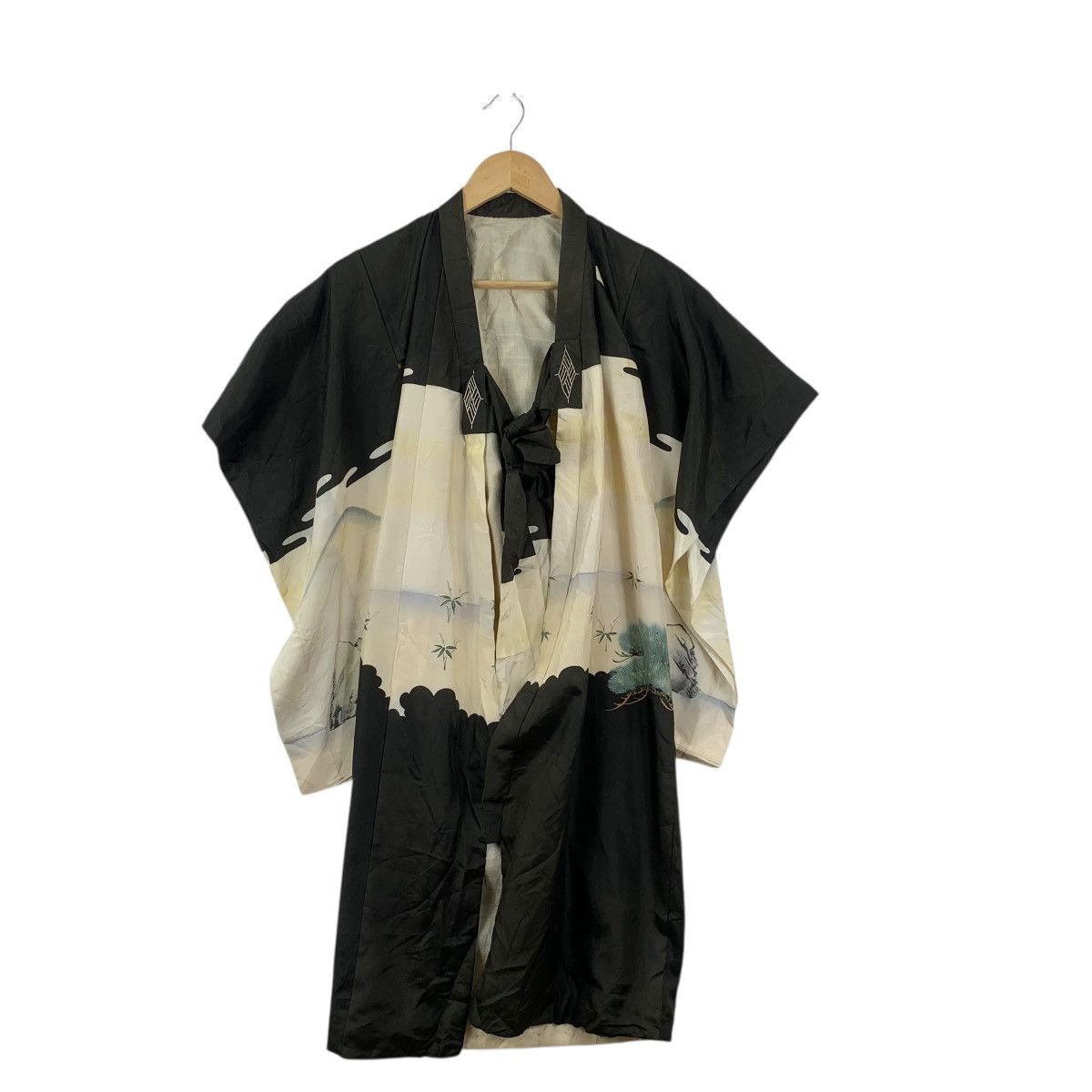 Vintage Vintage 70s KIMONO JAPAN SAMURAI EDO Traditional Geisha Robe Size XXL / US 16-18 / IT 52-54 - 3 Thumbnail