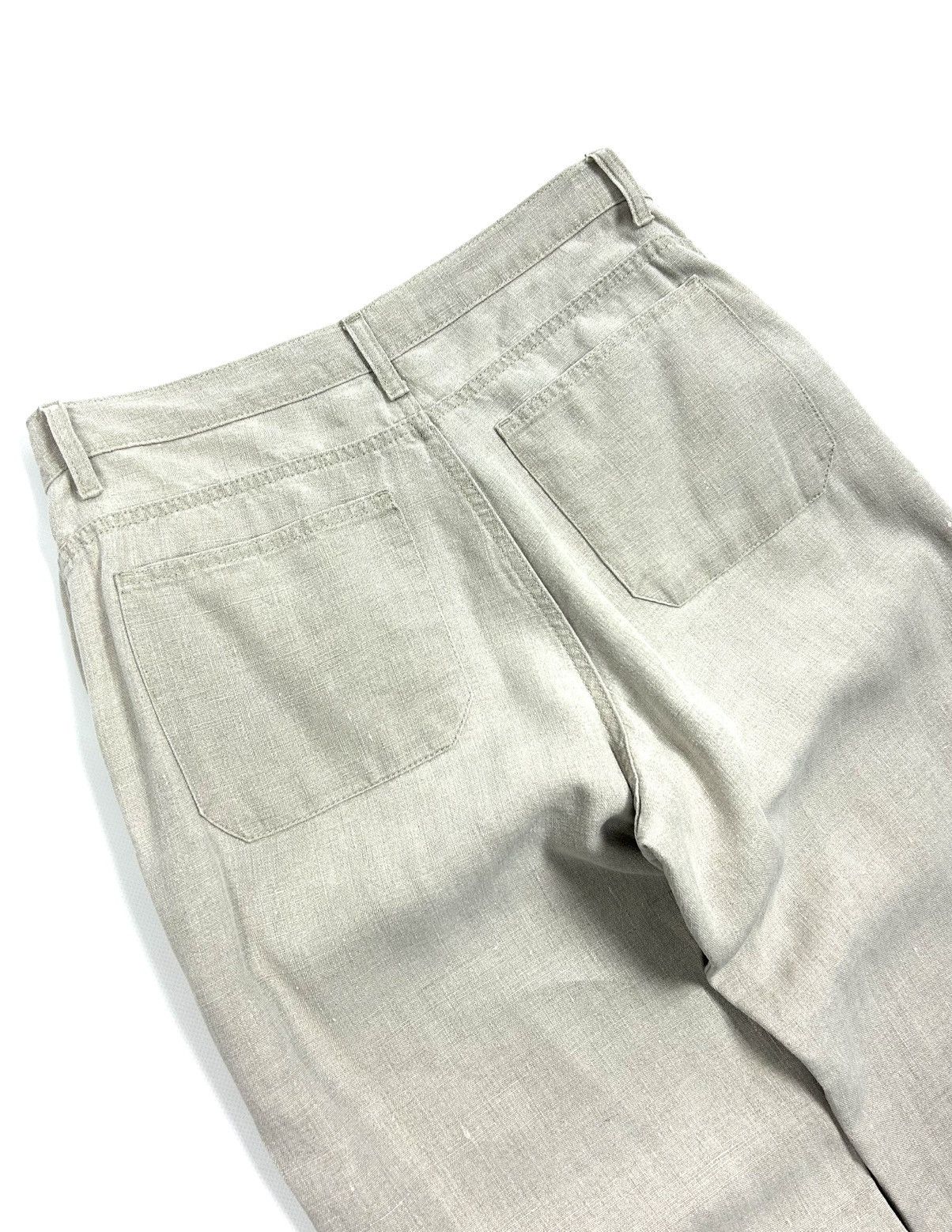 Balmain rare Balmain Vintage Heavy Linen Tailored Pants Beige 42 M Size US 32 / EU 48 - 11 Thumbnail