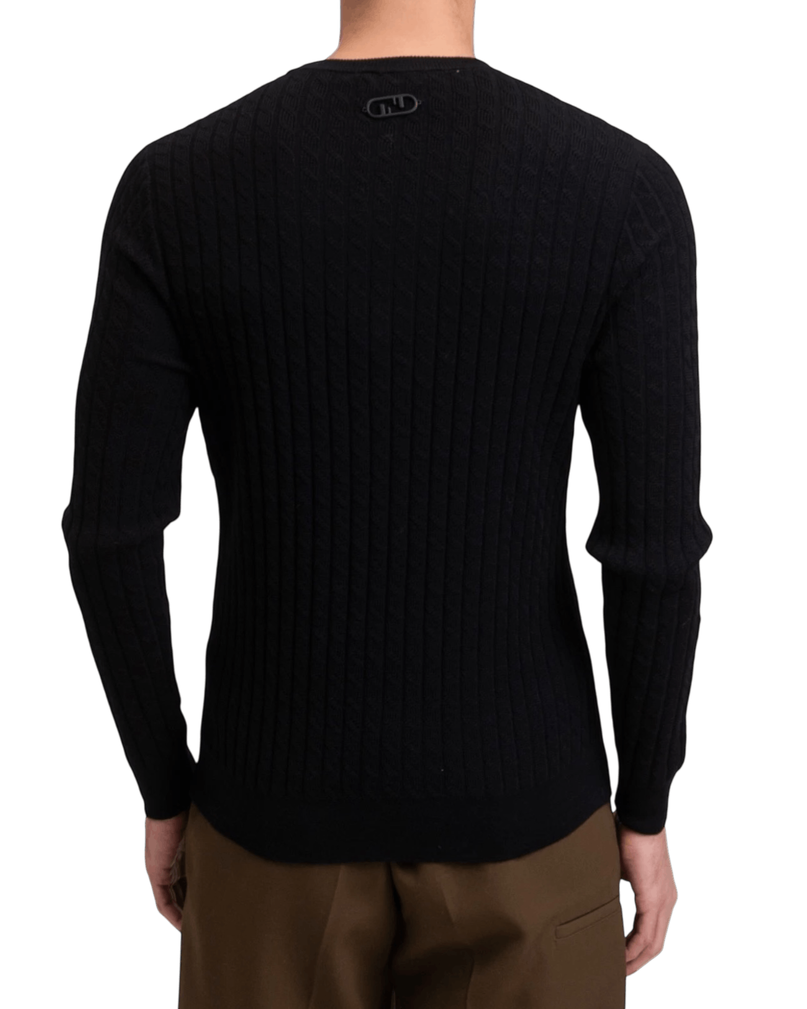 Fendi Fendi Rib Knit Virgin Wool Sweater with Cut-out Size US S / EU 44-46 / 1 - 4 Thumbnail