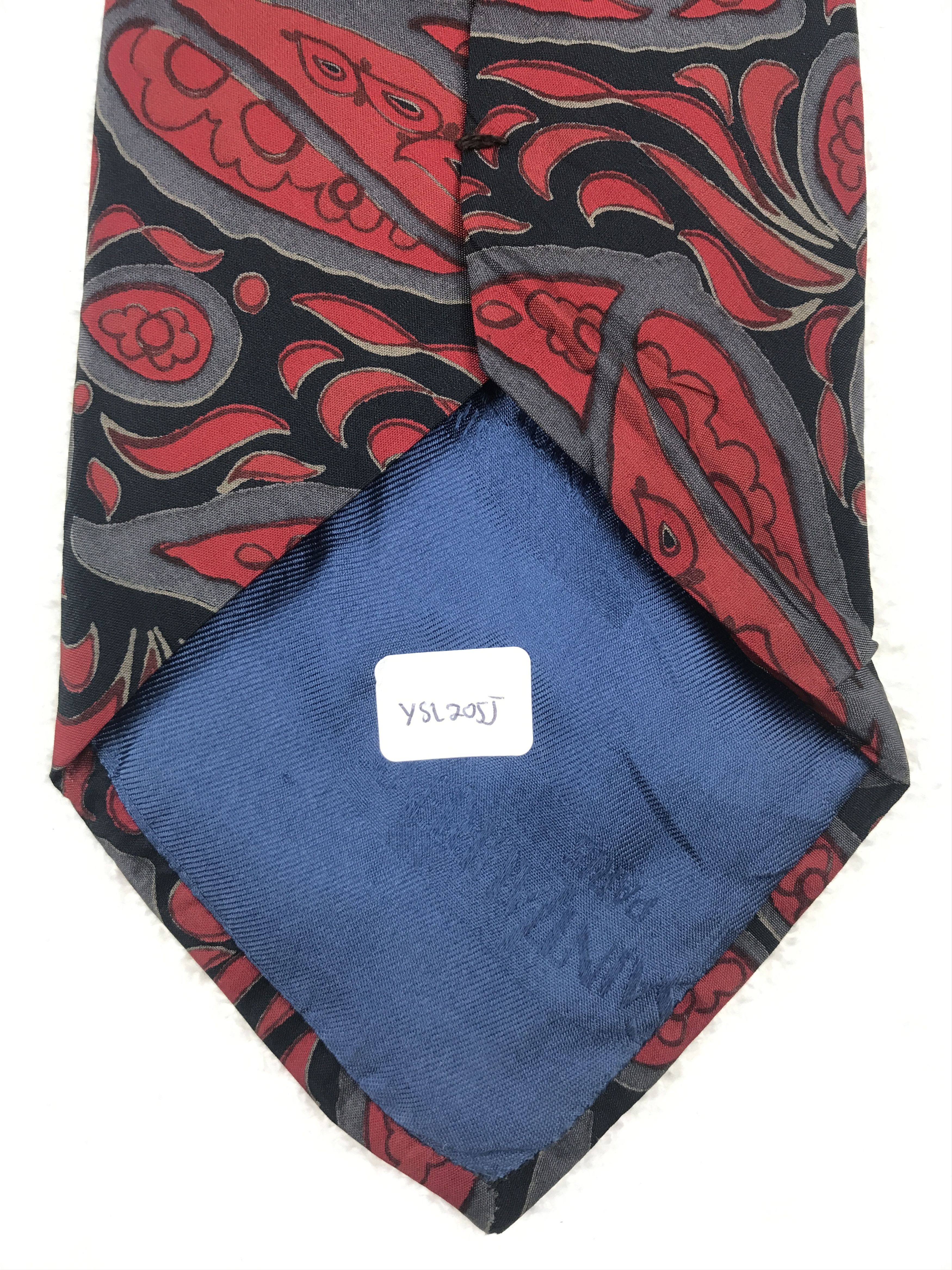Designer × Vintage × Yves Saint Laurent Vintage Yves Saint Laurent Silk Necktie Size ONE SIZE - 7 Thumbnail