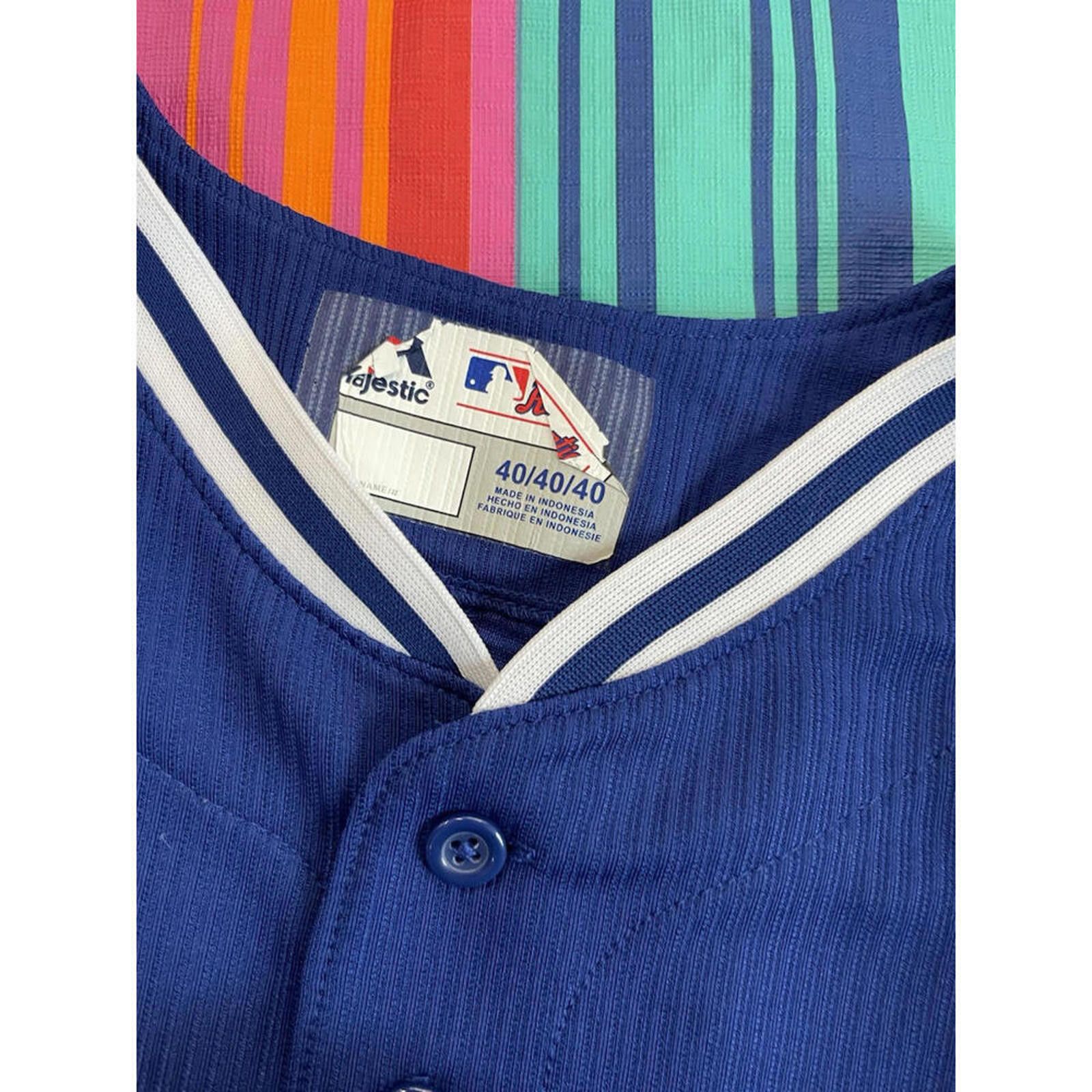 Other Vintage Los Angeles Dodgers Cool Base Jersey Blue Blank H48 Size ONE SIZE - 3 Thumbnail