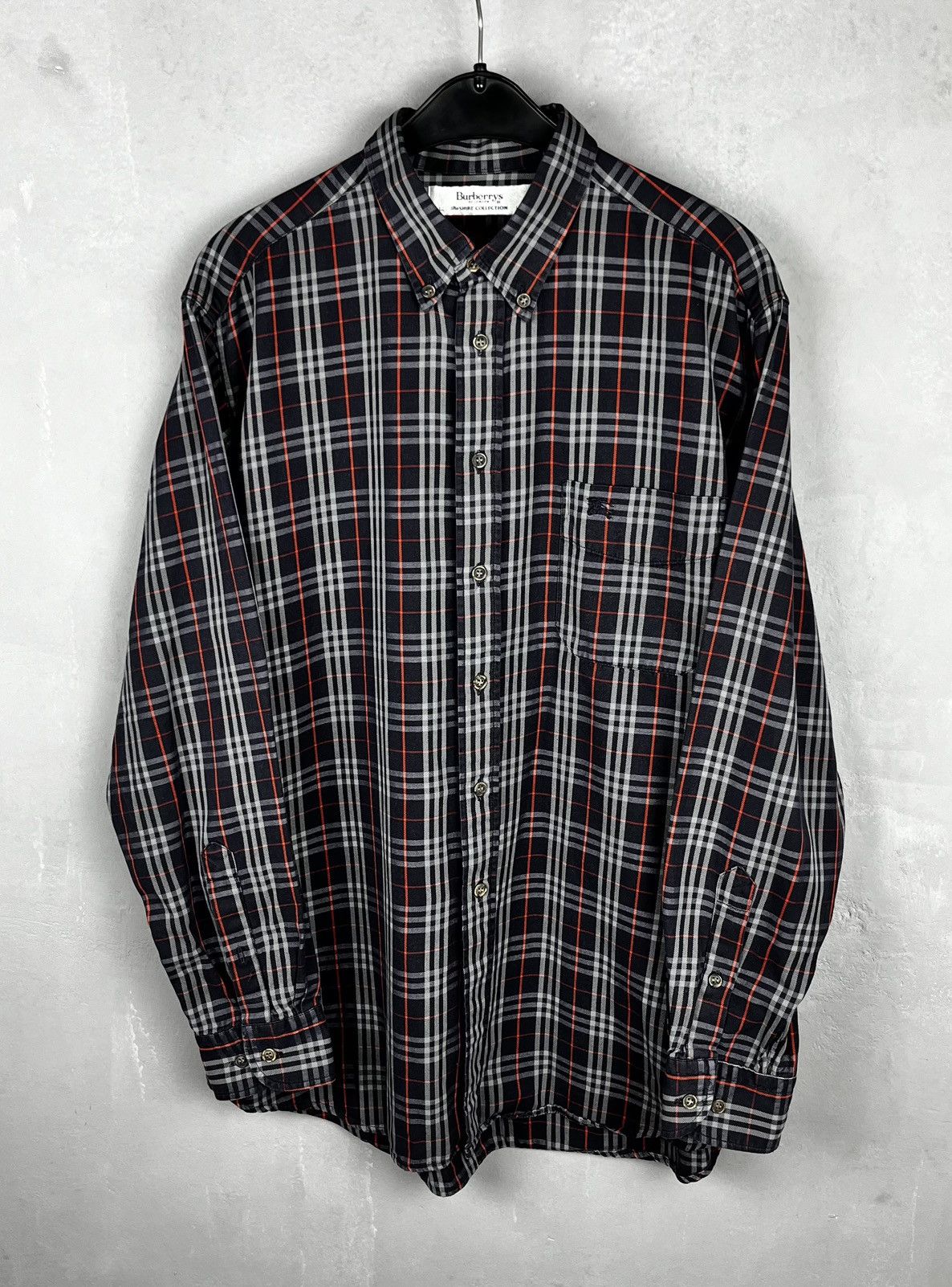 Burberry × Vintage Vintage Burberry Nova Check Shirt Button Up Size US L / EU 52-54 / 3 - 1 Thumbnail