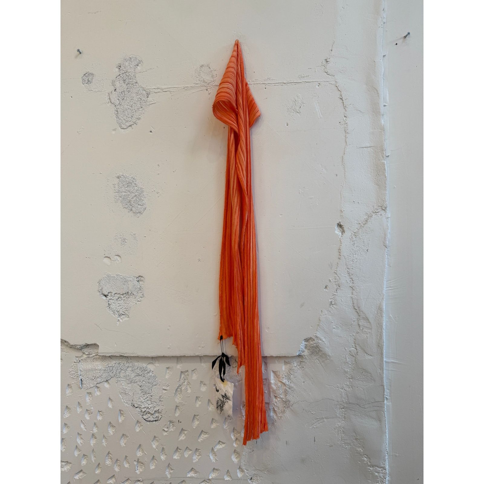 Greg Lauren Greg Lauren SAMPLE Orange Linen Scarf Size ONE SIZE - 1 Thumbnail