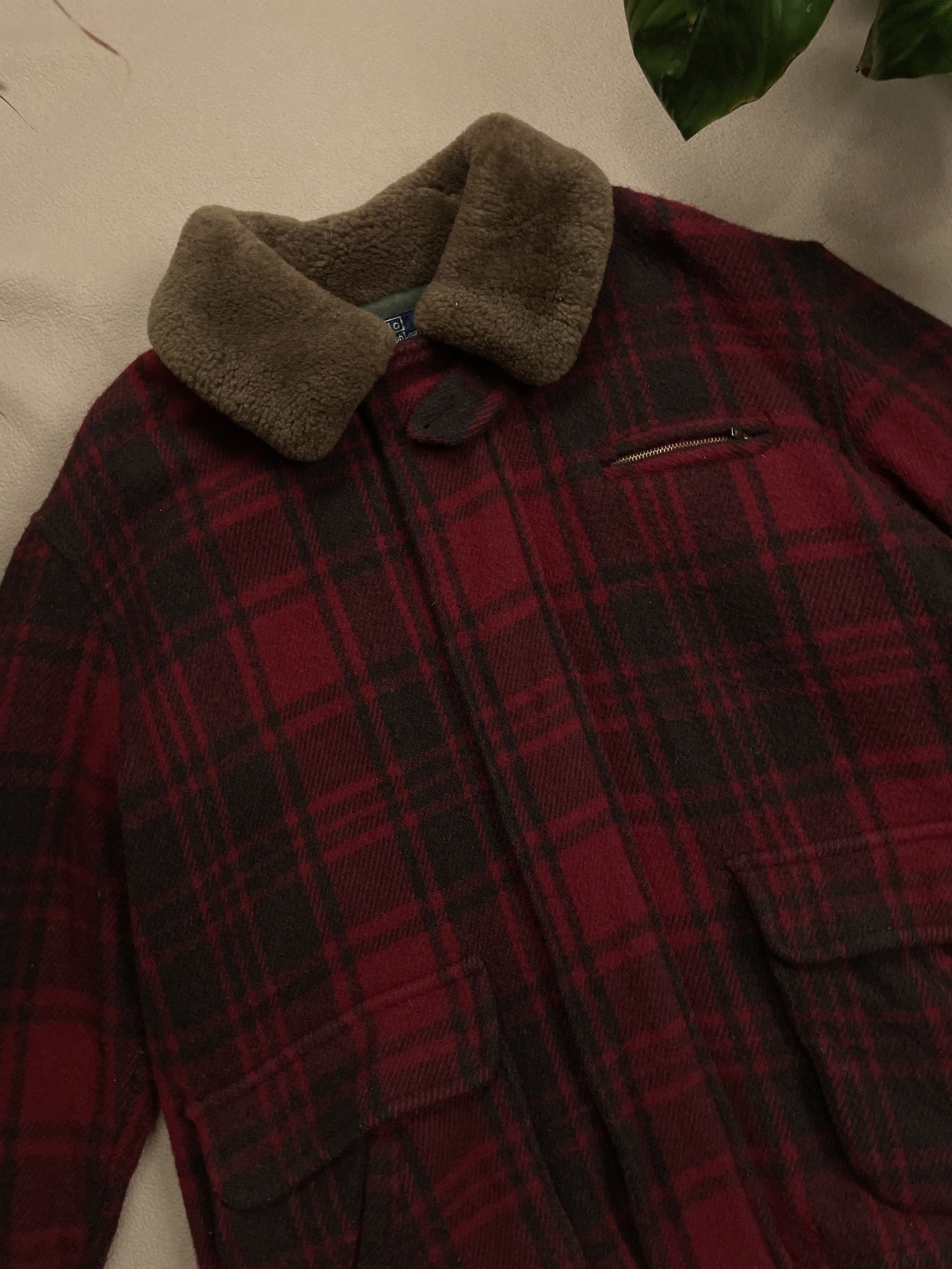 Polo Ralph Lauren Polo Ralph Lauren Wool Checked Zip Coat Made In USA Size L Size US L / EU 52-54 / 3 - 2 Thumbnail