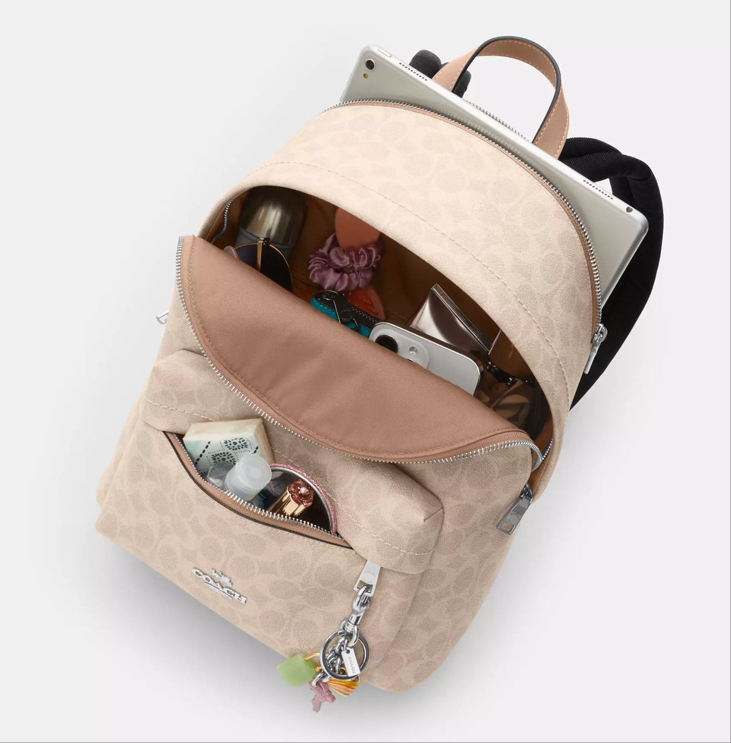 Coach Taylor Small Backpack In Signature Canvas CDW76 Size ONE SIZE - 11 Thumbnail