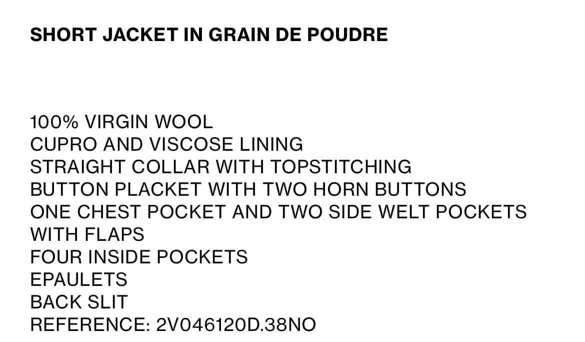 Celine × Hedi Slimane Classic Grain de Poudre Notch Lapel Jacket sz48 Size 48S - 6 Thumbnail