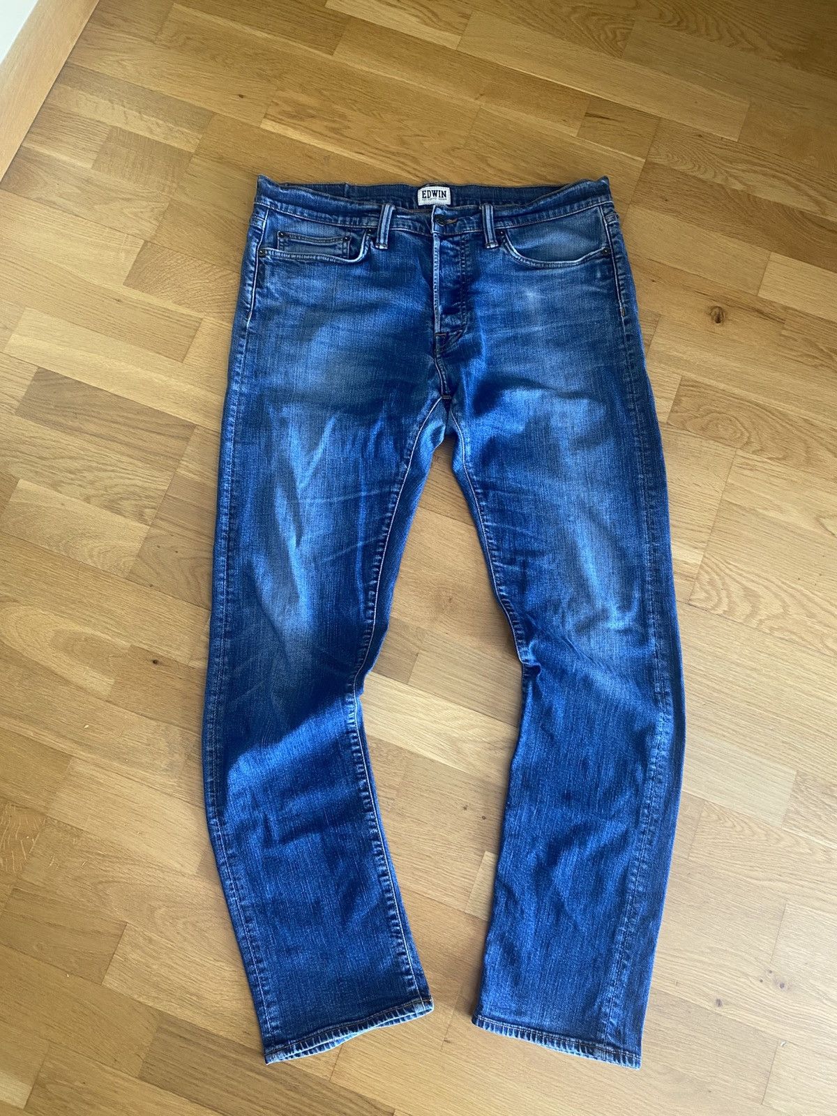 Edwin × Japanese Brand Vintage Edwin jeans facet denim japanese pants Size US 36 / EU 52 - 2 Thumbnail