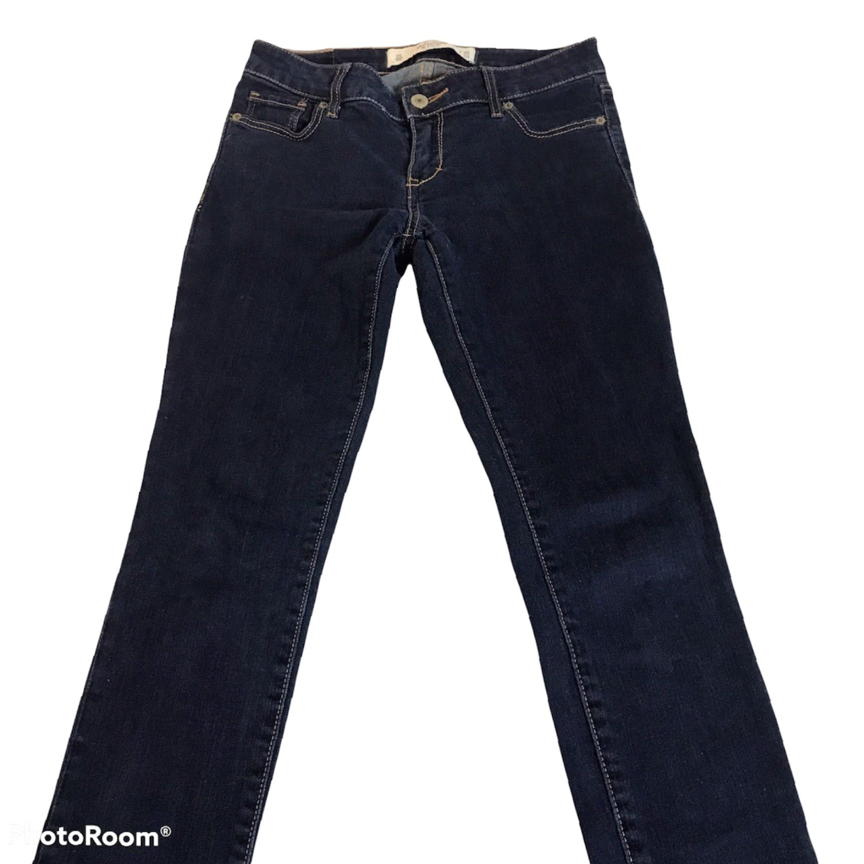 Abercrombie & Fitch VINTAGE Abercrombie & Fitch Jeans Womens Sz 0 The A&F Super Skinny Dark Wash W25 Size 25" / US 0 / IT 36 - 4 Thumbnail
