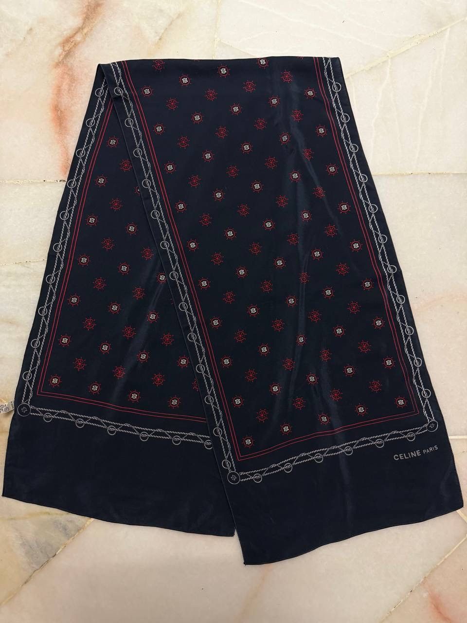 Celine CELINE PARIS PURE SOIE LONG SCARF Size ONE SIZE - 11 Thumbnail