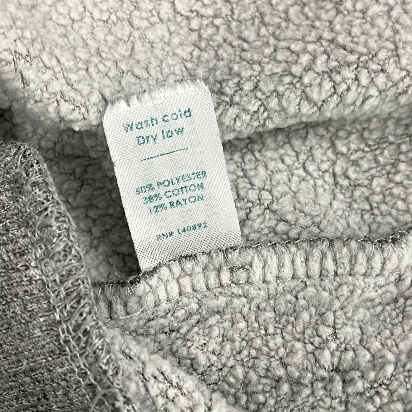 Marine Layer Marine Layer Hoodie Womens XL Gray Fleece Sweatshirt Pullover Casual Hooded Pockets Zipper Embroidered Logo Size XL / US 12-14 / IT 48-50 - 7 Thumbnail