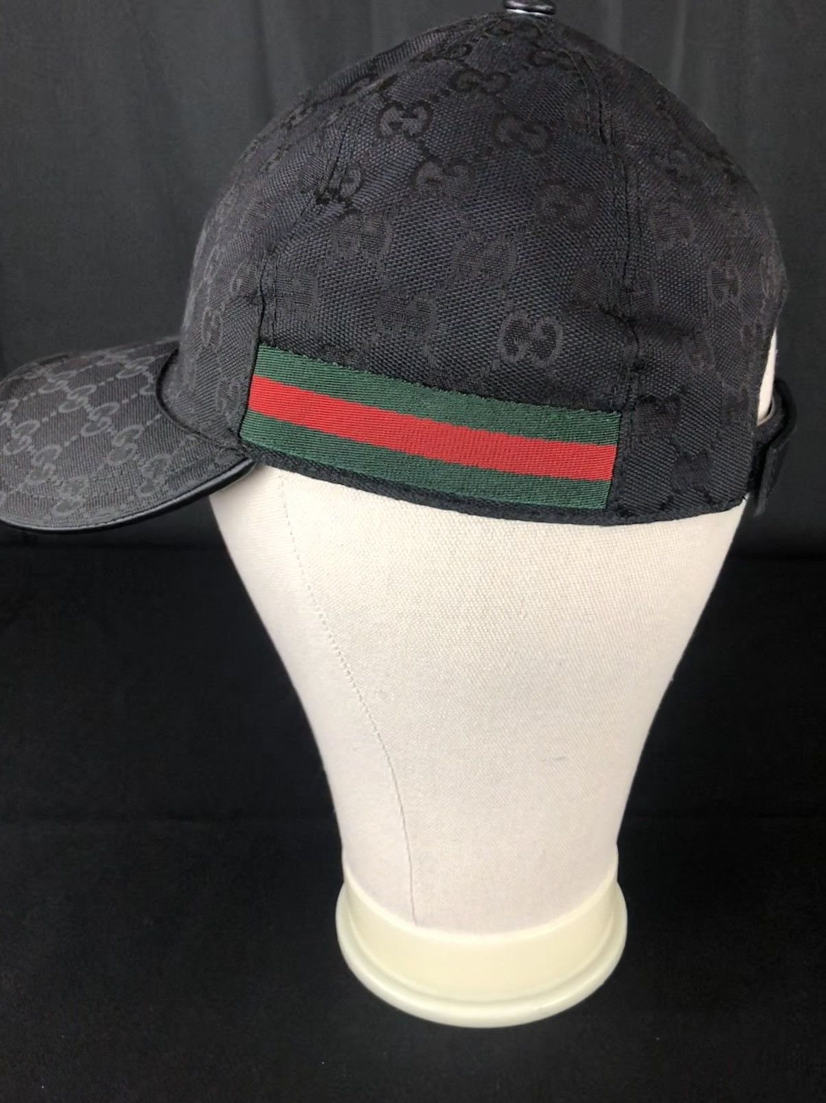 Gucci ORIGINAL GG CANVAS BASEBALL HAT WITH WEB Size ONE SIZE - 7 Thumbnail