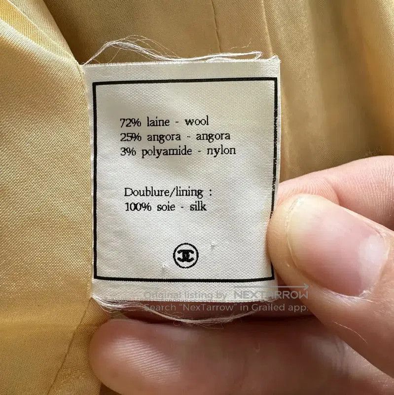 Chanel Chanel Yellow Wool Women's Jacket . Size XL / US 12-14 / IT 48-50 - 7 Thumbnail