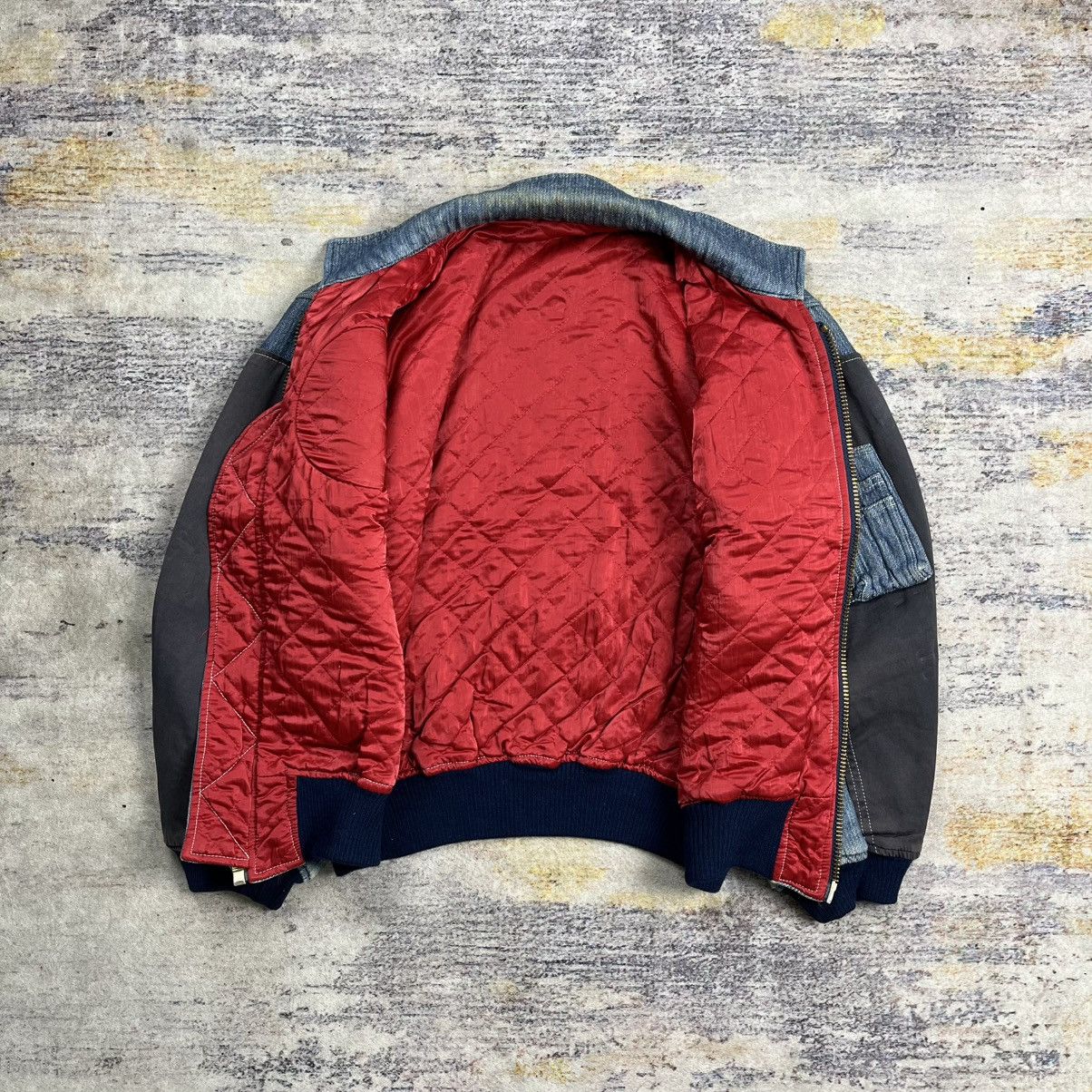 Issey Miyake Vintage 90s Pink house hybrid bomber jacket Size US M / EU 48-50 / 2 - 9 Thumbnail