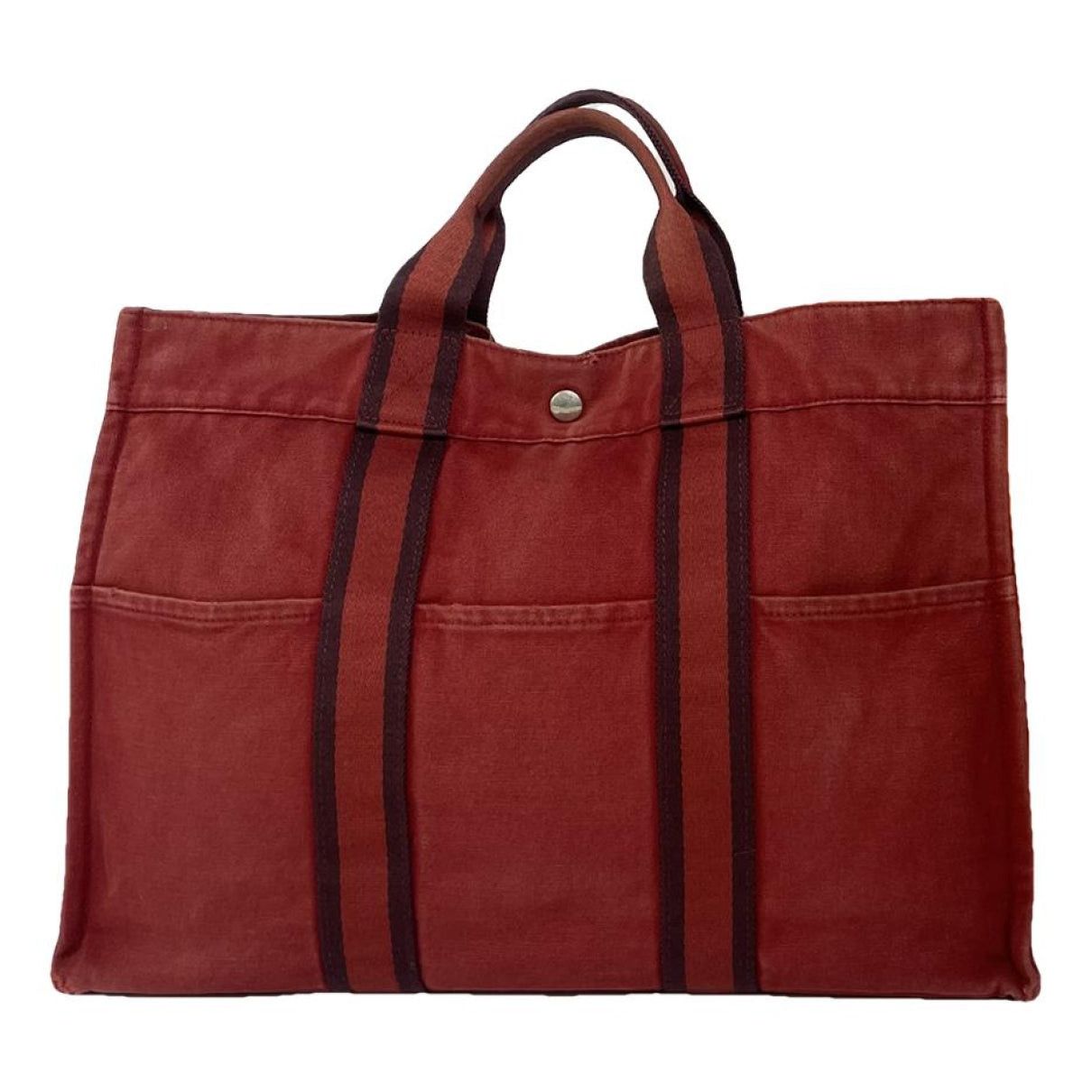 Other Hermès Red Cotton Handbag Size ONE SIZE - 1 Thumbnail