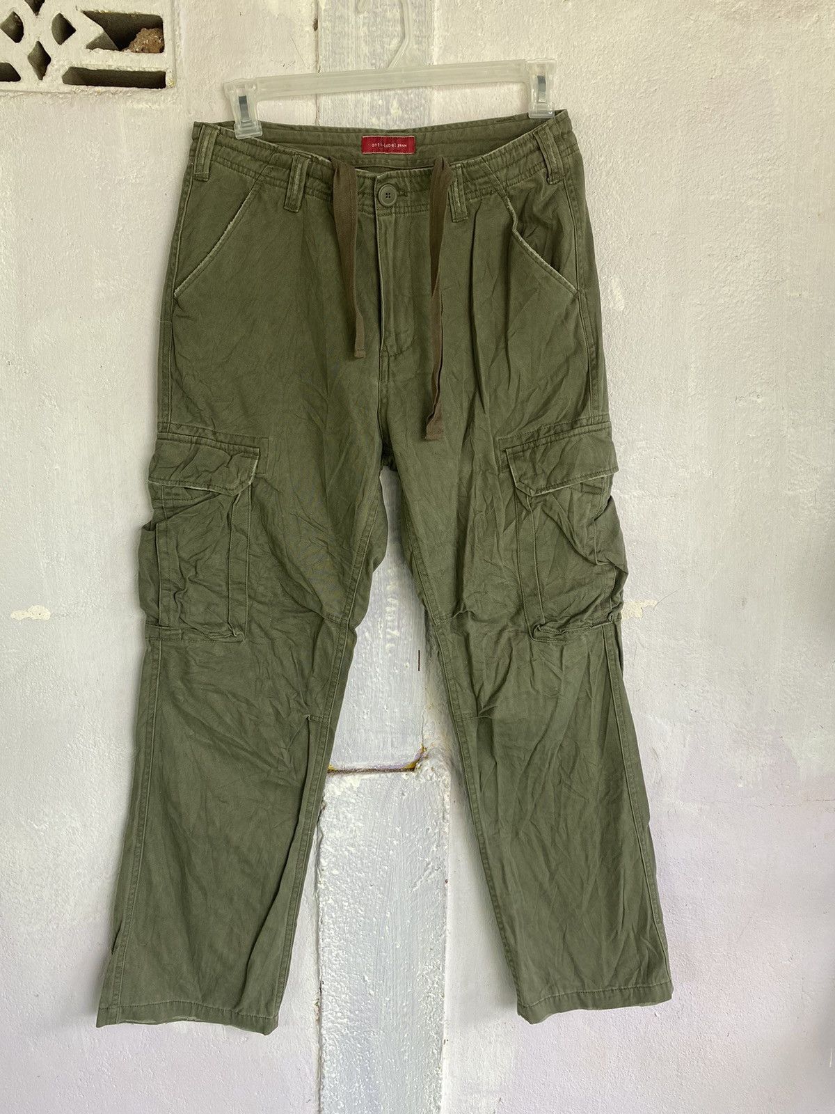 image of Ant Label x Military Anti Label Jean Military Cargo Pockets Utilities Pant in Green, Men's (Size 32