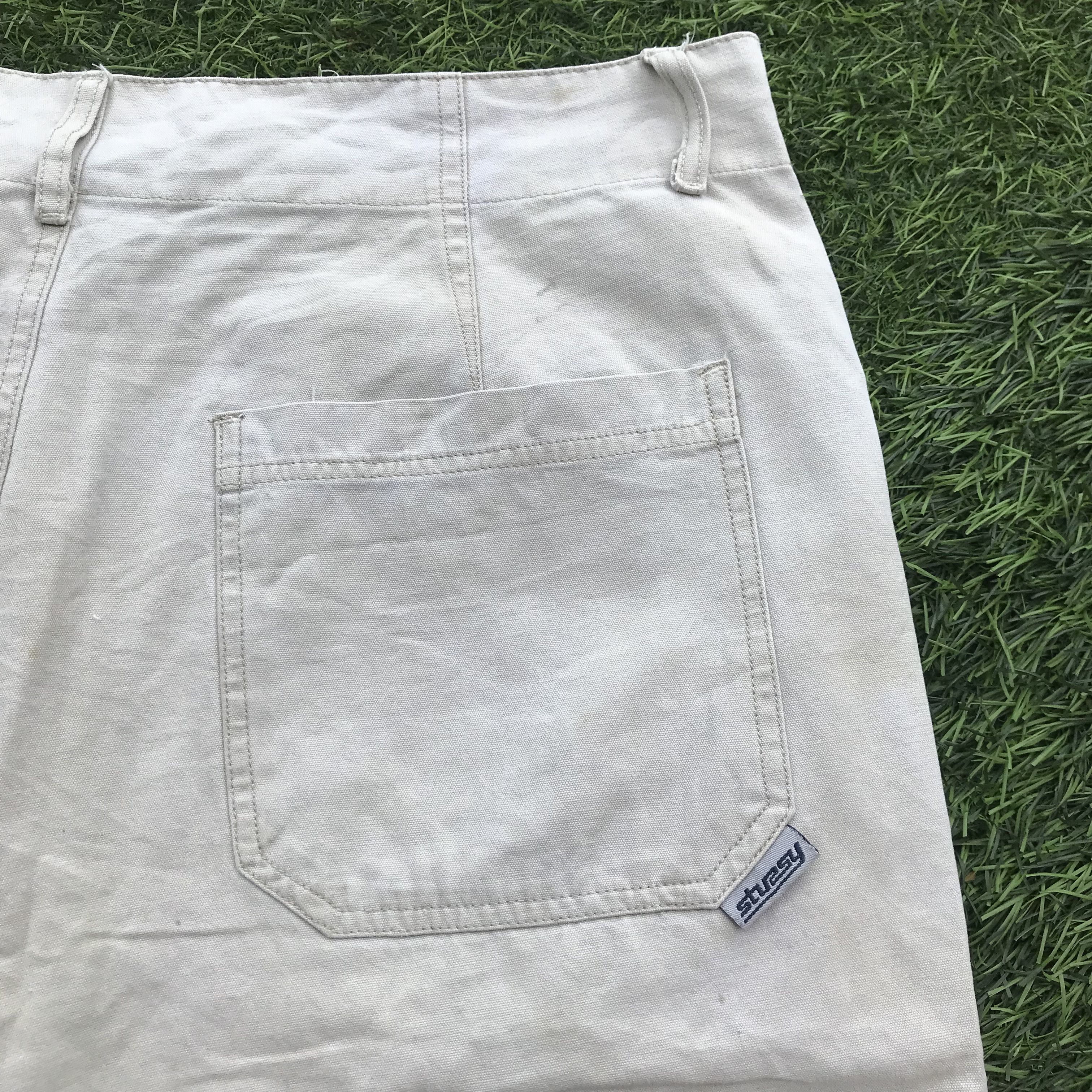 Stussy Vintage 90s Stussy ankle Short Pants in khakis beige brown Size US 34 / EU 50 - 15 Thumbnail