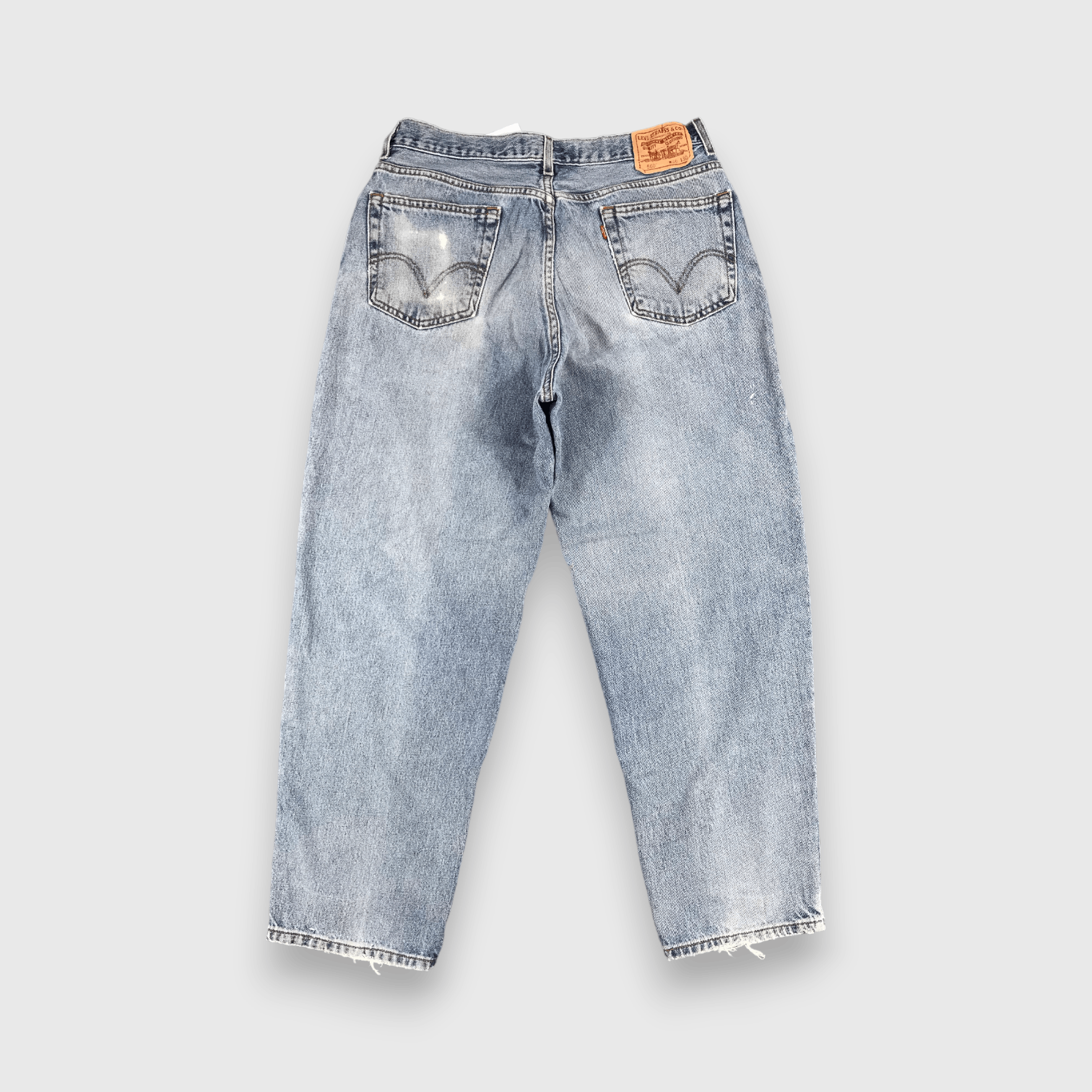 Levi's Light Washed Vintage Levis 560 Jeans Distressed Denim-J1041 Size US 35 - 2 Thumbnail
