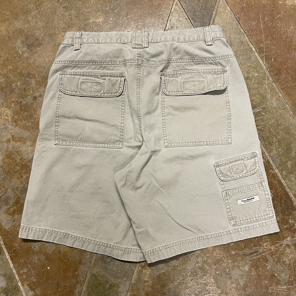 Eddie Bauer × Vintage Vintage 1990s Eddie Bauer Hiking Shorts - Carhartt Style Size US 30 / EU 46 - 3 Thumbnail