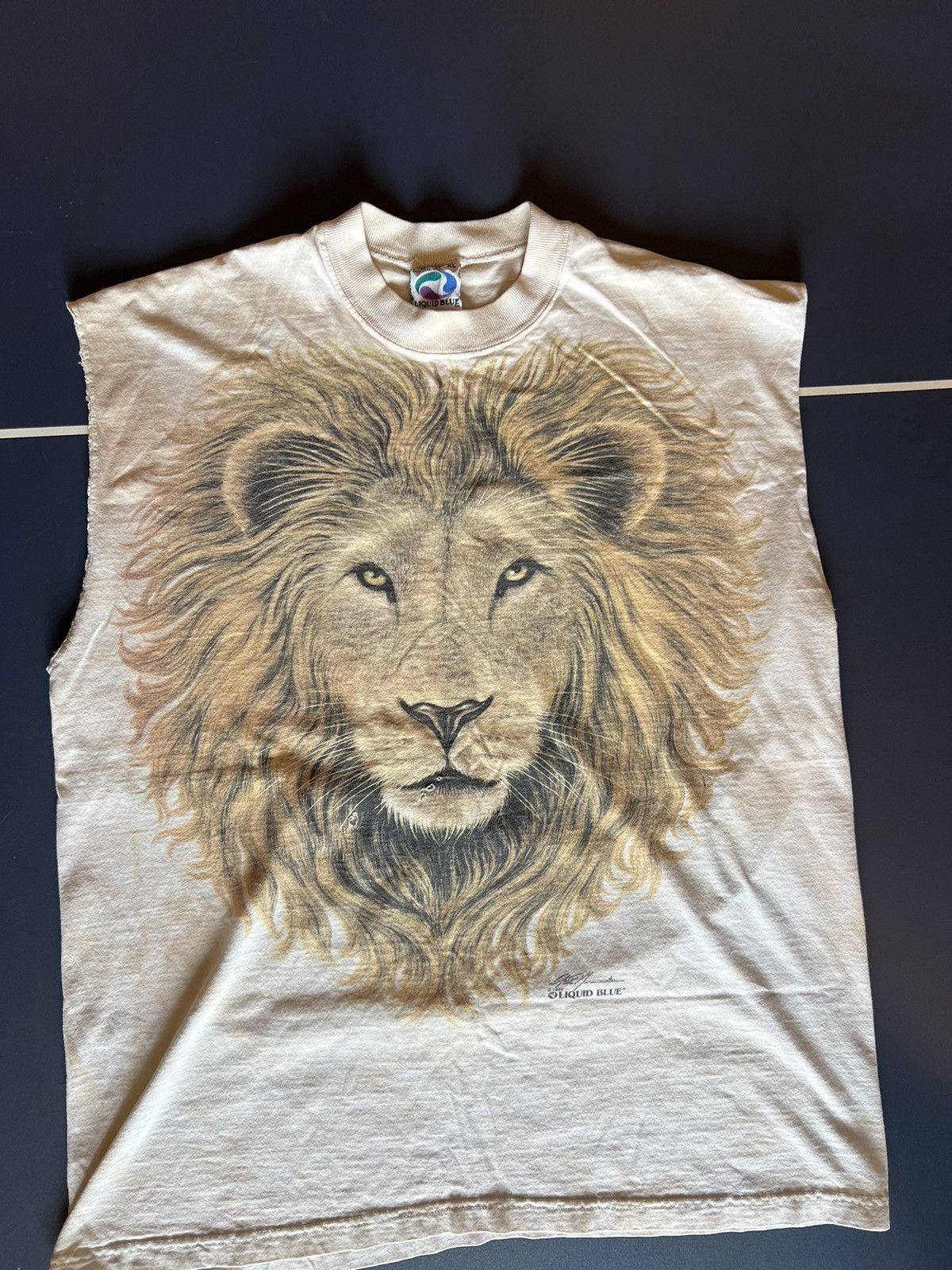 Liquid Blue 1994 Liquid Blue Rich Normandin Cutoff T-shirt Size US XL / EU 56 / 4 - 1 Thumbnail