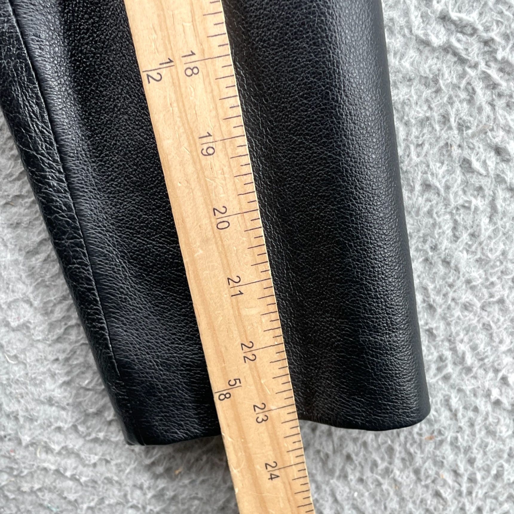 Worthington Worthington Leather Jacket Women Medium Black Button Up 70s Moto Office 90s Jacket Womens Black Button Up 70s Moto Chic Vintage Size M / US 6-8 / IT 42-44 - 6 Thumbnail