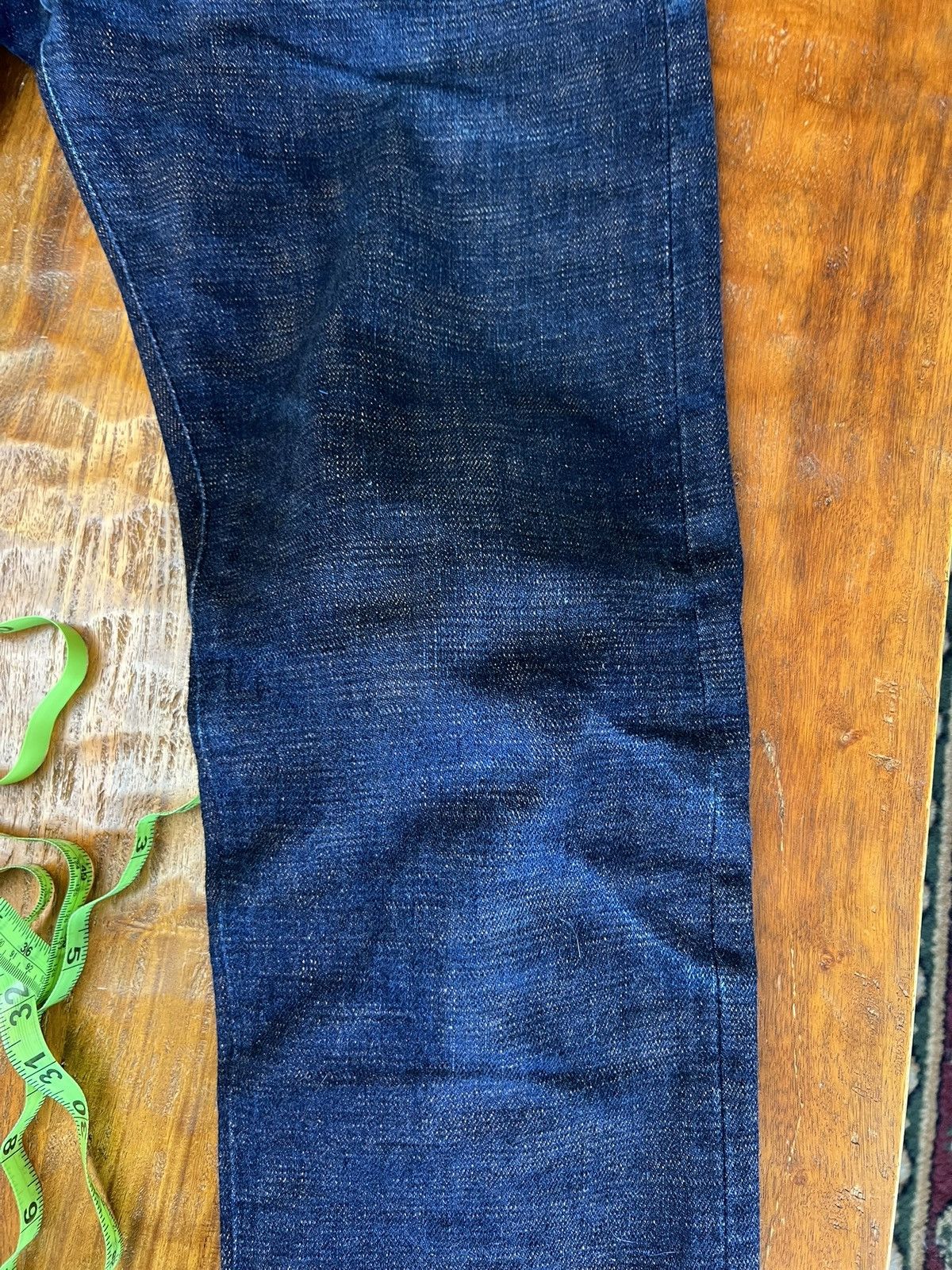 Japan Blue Okayama Denim ODJB019 18OZ. "SIDERITE SLUB" SELVEDGE JEANS Size US 31 - 6 Thumbnail