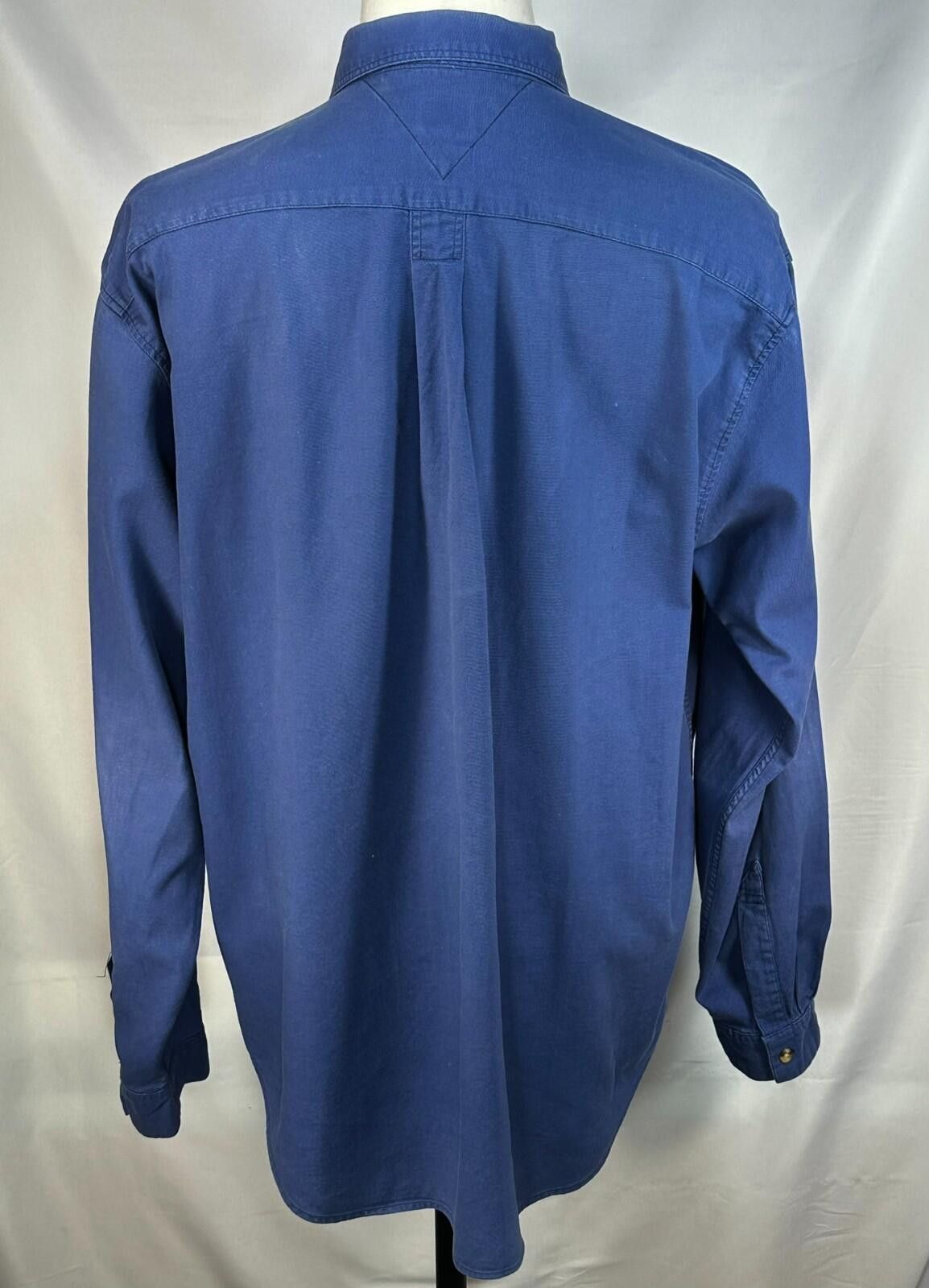 Tommy Hilfiger Tommy Hilfiger 100% Cotton Pocketed Oxford Blue Mens XL Size US XL / EU 56 / 4 - 2 Thumbnail