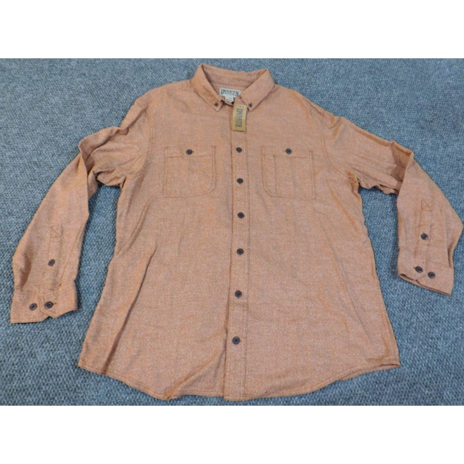 Vintage Duluth Flannel Shirt XL Tall Orange Mens Button-Up Outdoor Plaid Long Sleeve Button-Down Collar Tlarge? Size US XL / EU 56 / 4 - 2 Thumbnail