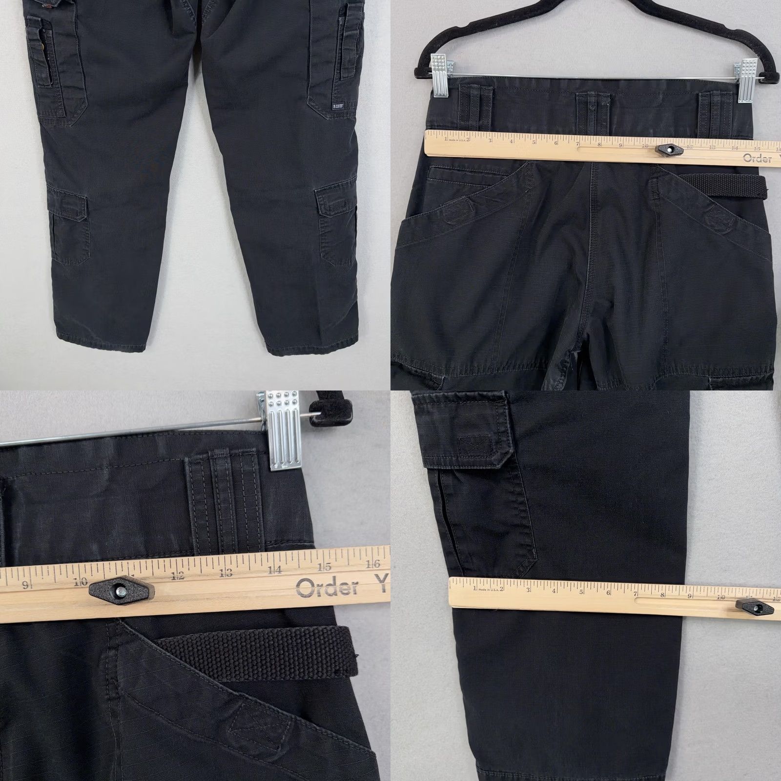 Vintage VINTAGE: 5.11 Pants Womens 8 Long Black Cargo Straight Leg Tactical Ripstop Workwear Size 30" / US 8 / IT 44 - 8 Thumbnail