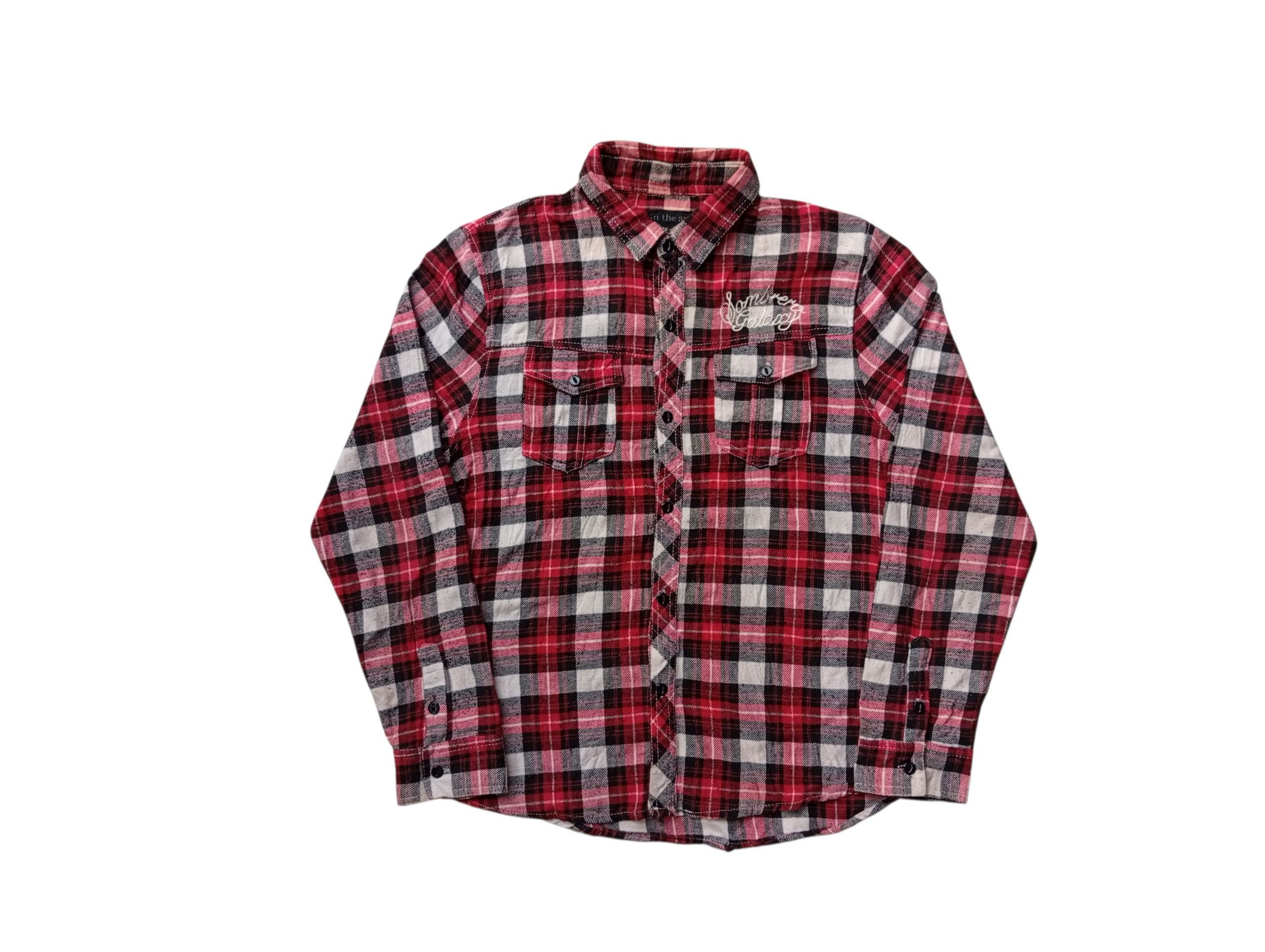 Japanese Brand In The Attic 'sombrero galaxy' plaid flanel shirt Size US L / EU 52-54 / 3 - 1 Thumbnail