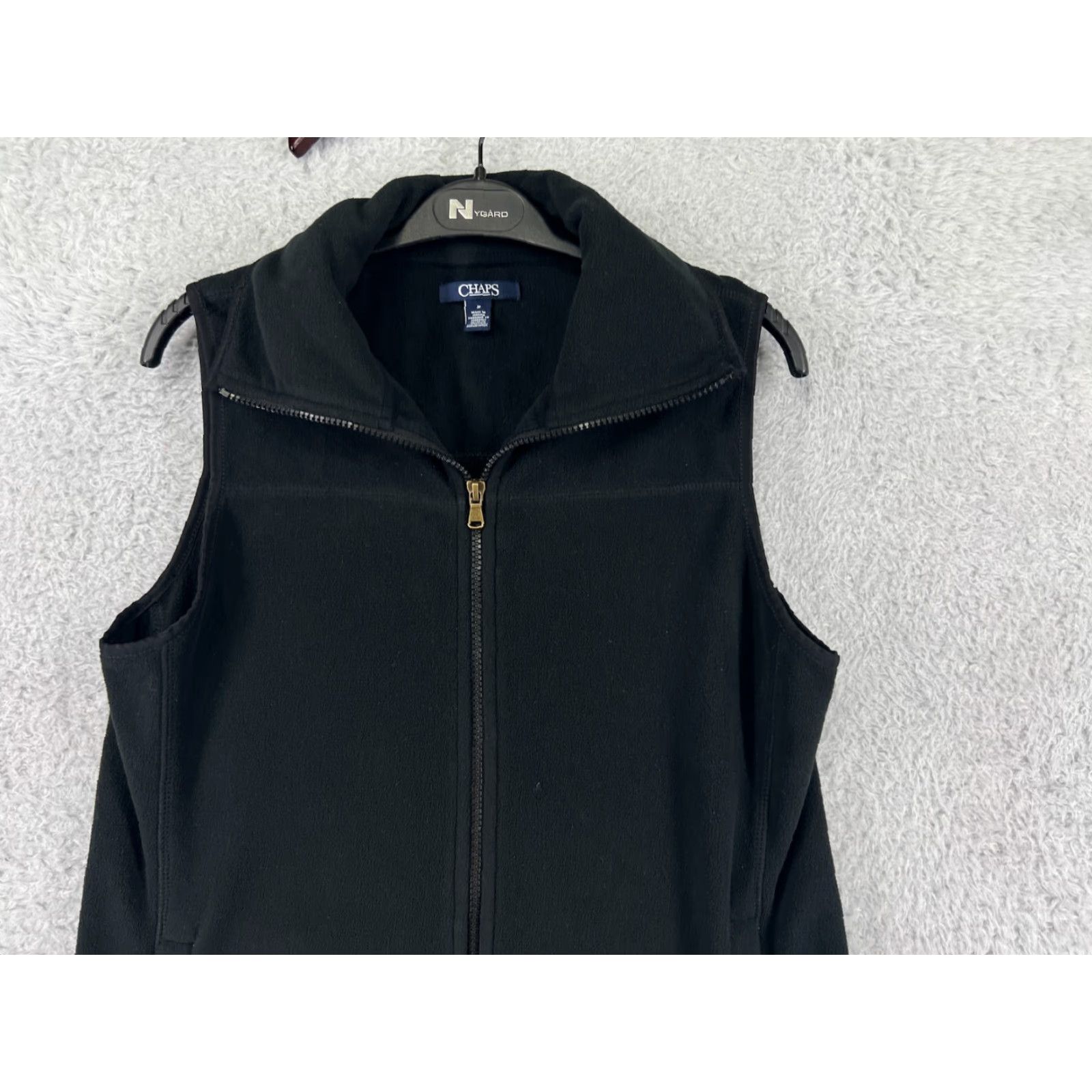Izod IZOD Vest Women M Black Fleece 100% Polyester Full Zip Sleeveless Golf Size M / US 6-8 / IT 42-44 - 5 Thumbnail