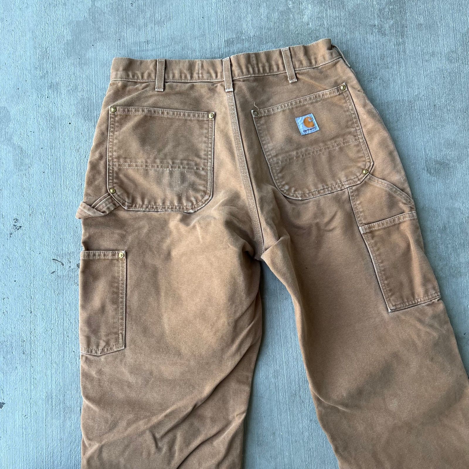 Carhartt brown double knee work wear carpenter pants