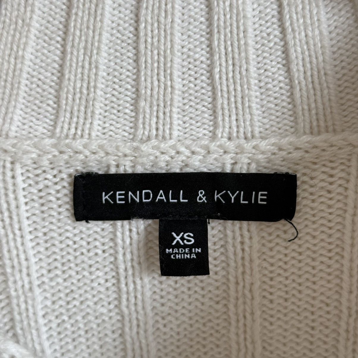 Kendall And Kylie Kendall & Kylie Ribbed Cropped Sweater XS Mock Neck Pullover Size XS / US 0-2 / IT 36-38 - 6 Thumbnail
