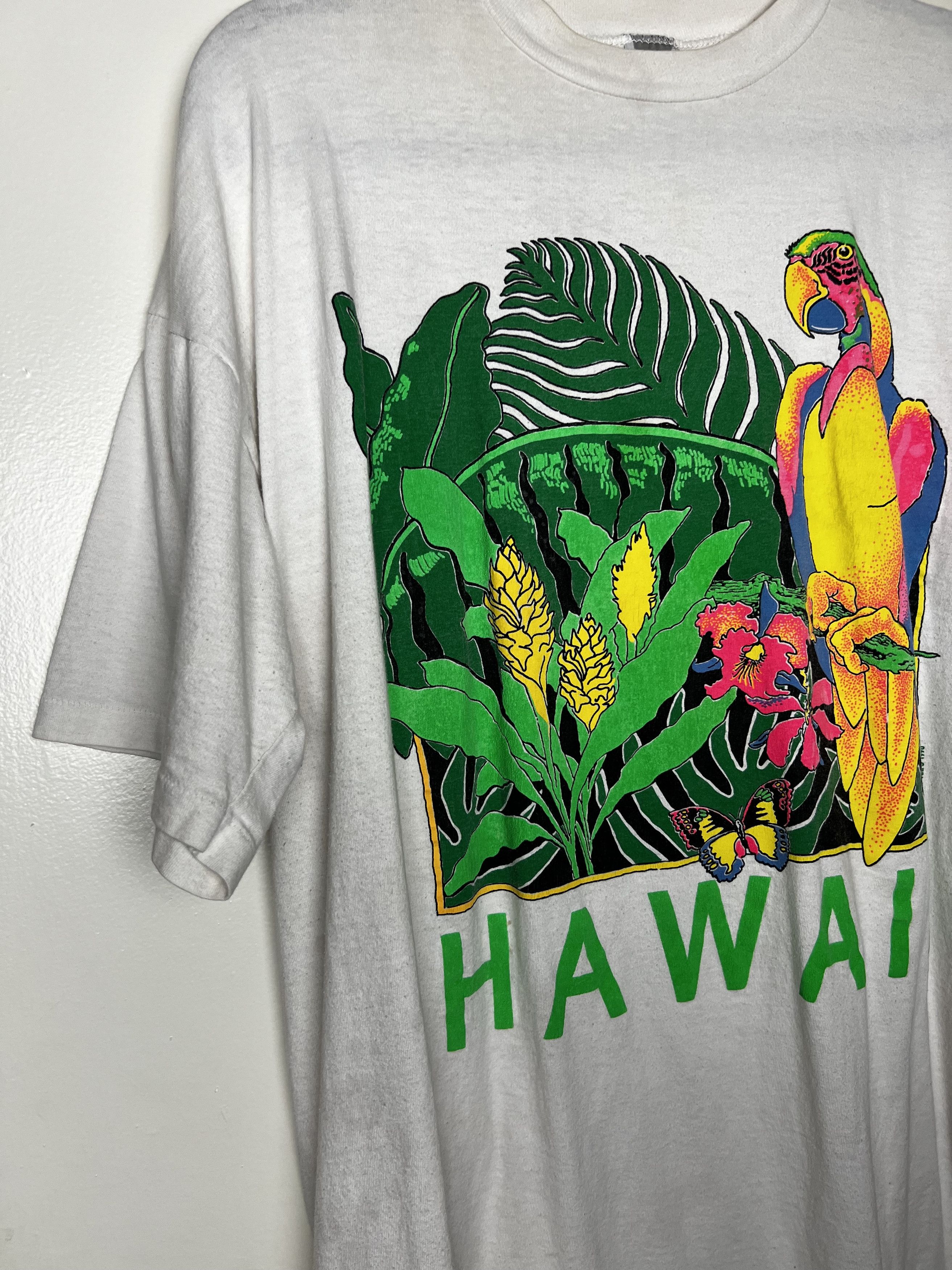 Vintage Vintage Poly Tee's 1990 "Hawaii" Souvenir X-Long T-Shirt Size ONE SIZE - 14 Thumbnail
