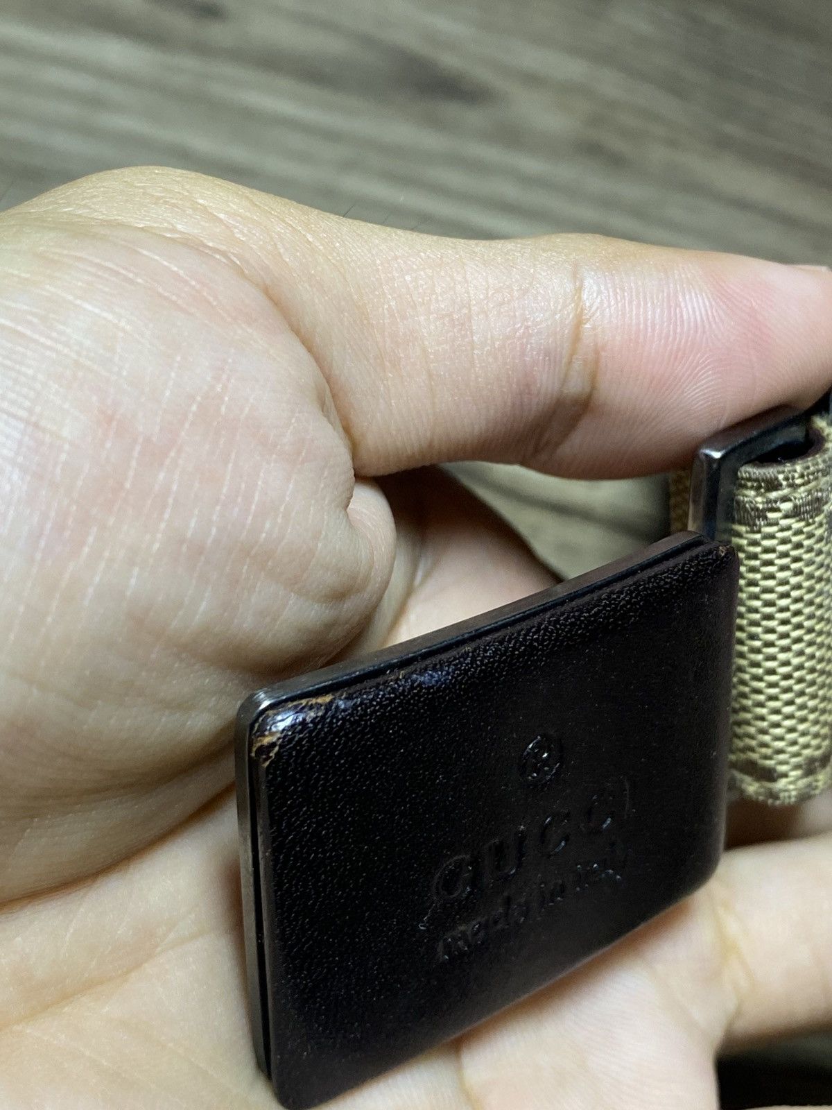 Gucci Gucci Tan Web GG Guccissima Belt Size ONE SIZE - 8 Thumbnail