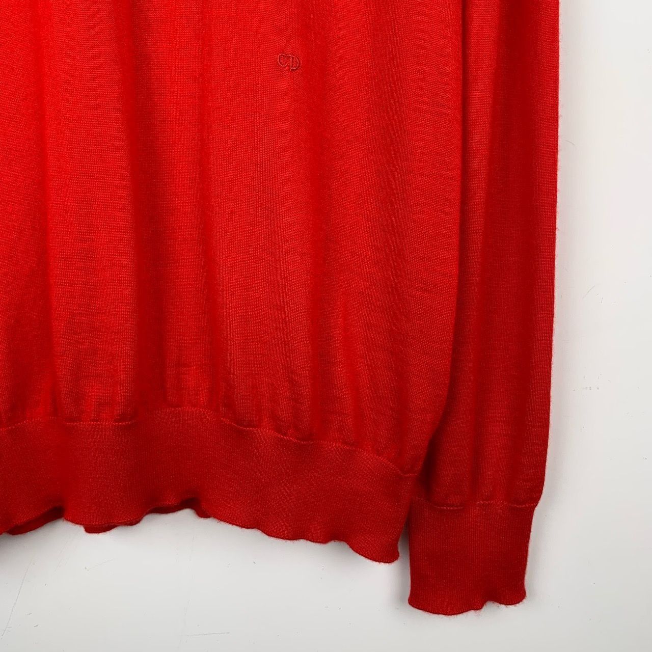 Dior Dior Red Logo Embroidered High-Neck Cashmere Knit Sweater (S Size M / US 6-8 / IT 42-44 - 6 Thumbnail