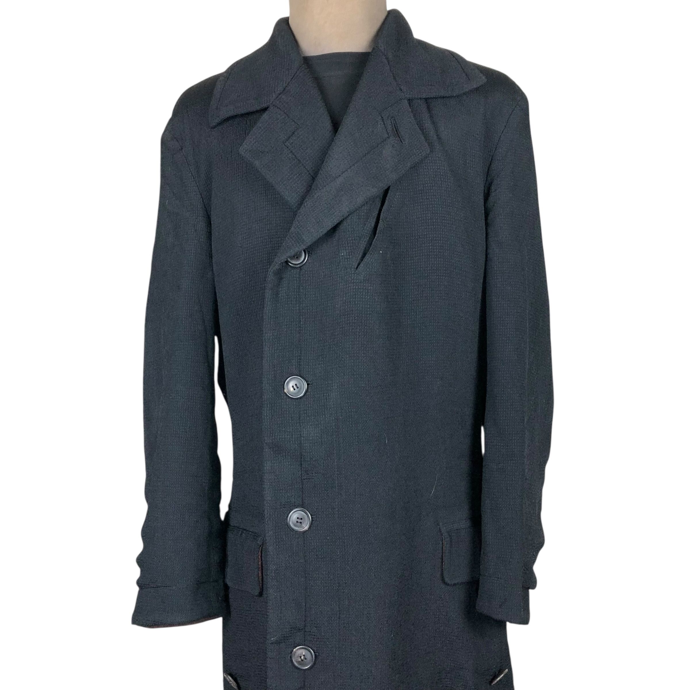 Issey Miyake Vintage Issey Miyake Men A/W 1995 Double Breasted Overcoat Size US L / EU 52-54 / 3 - 3 Thumbnail