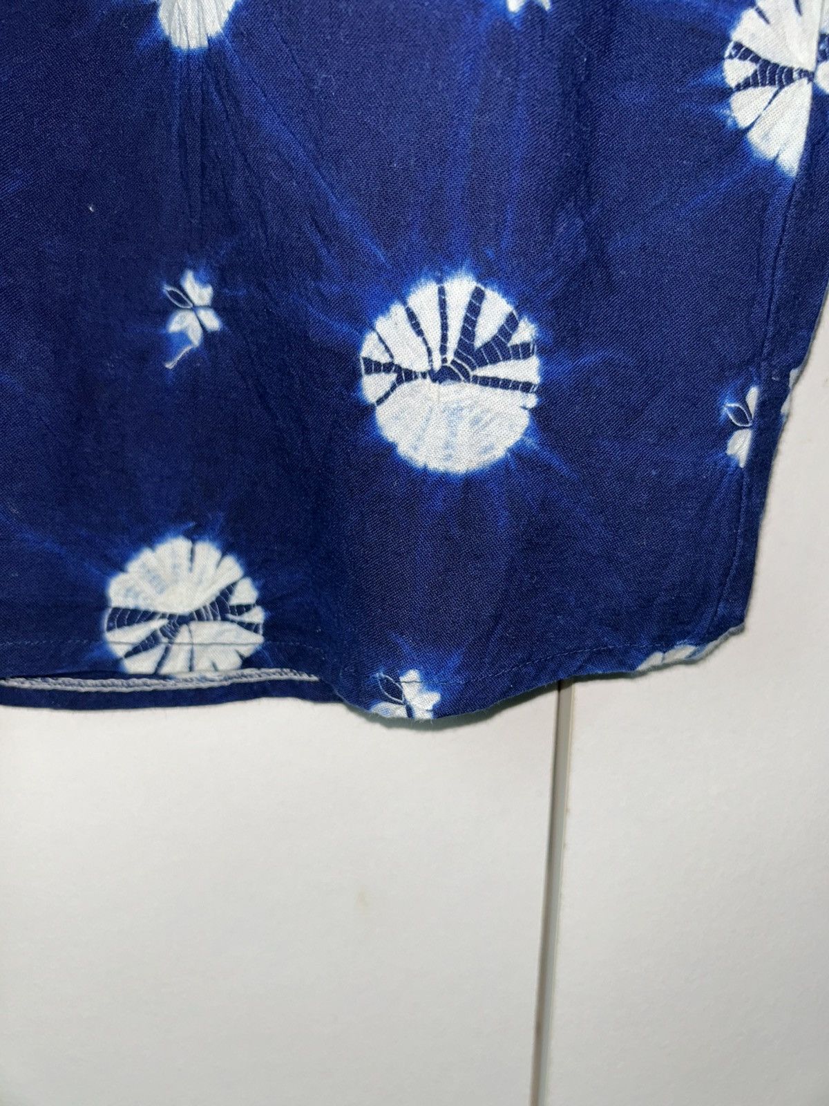 Indigo Japanese Brand Hubao Shibori Indigo Tie Dye Shirt Size US M / EU 48-50 / 2 - 6 Thumbnail