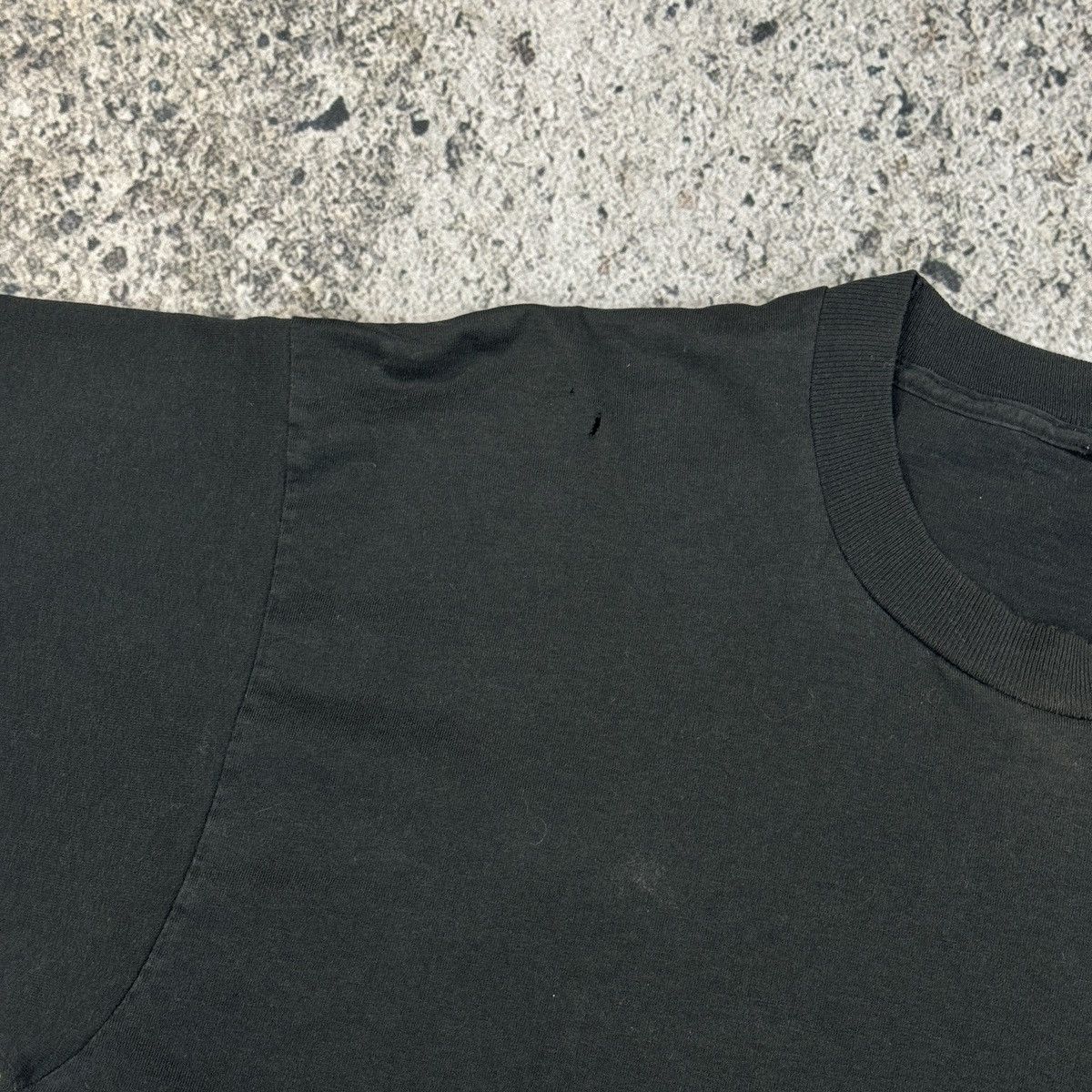Thrashed Faded Distressed Blank Black Shirt ERD Grunge
