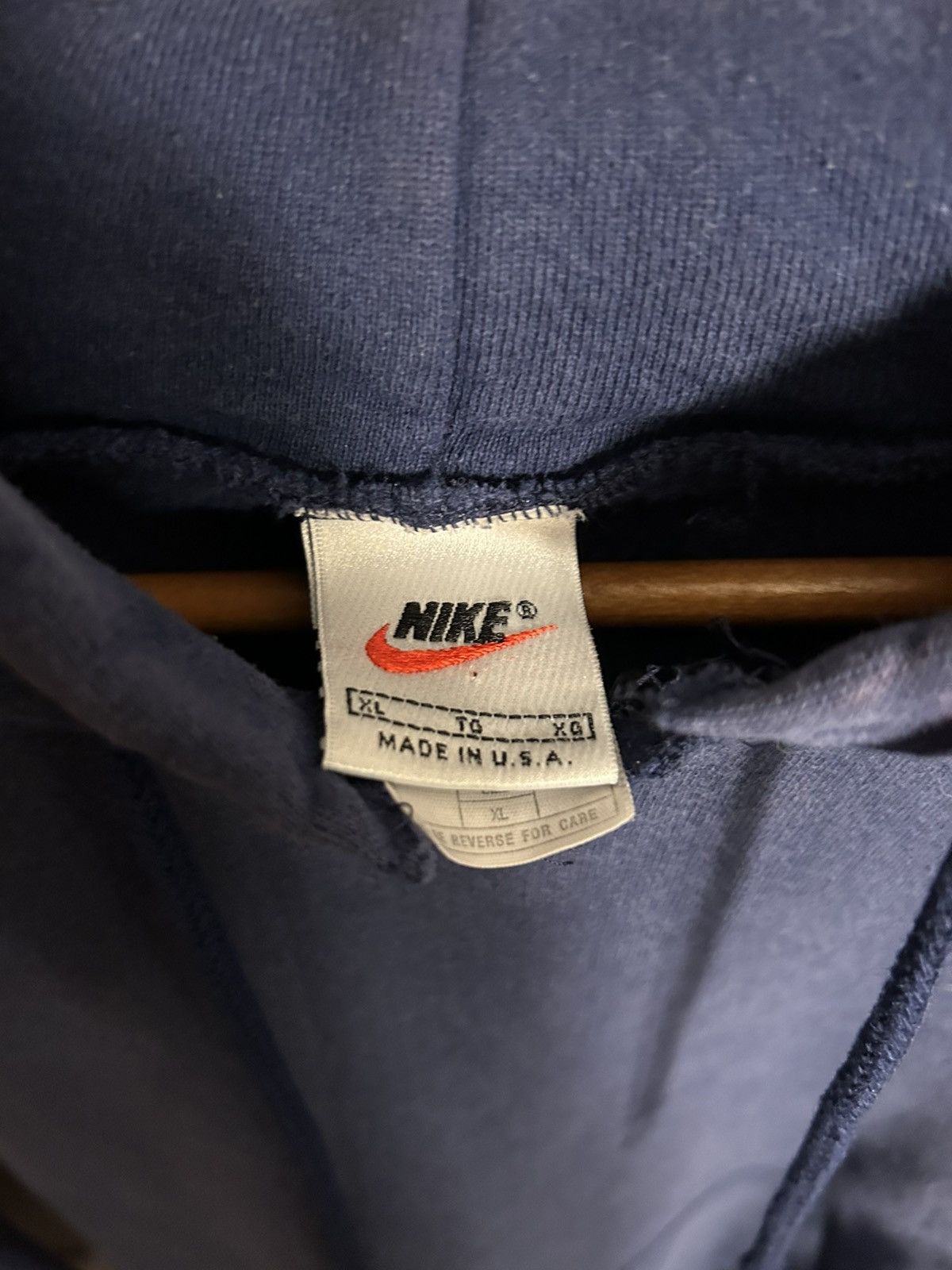 Nike Vintage 90’s Faded Nike Pulllover Hoodie Size US XL / EU 56 / 4 - 2 Thumbnail