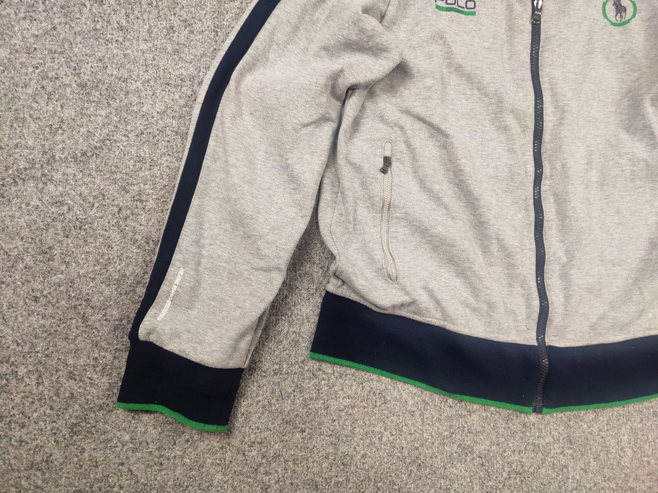 Polo Ralph Lauren Polo Sport Ralph Lauren Vintage Gray Logo Zip Track Jacket Size US L / EU 52-54 / 3 - 9 Thumbnail