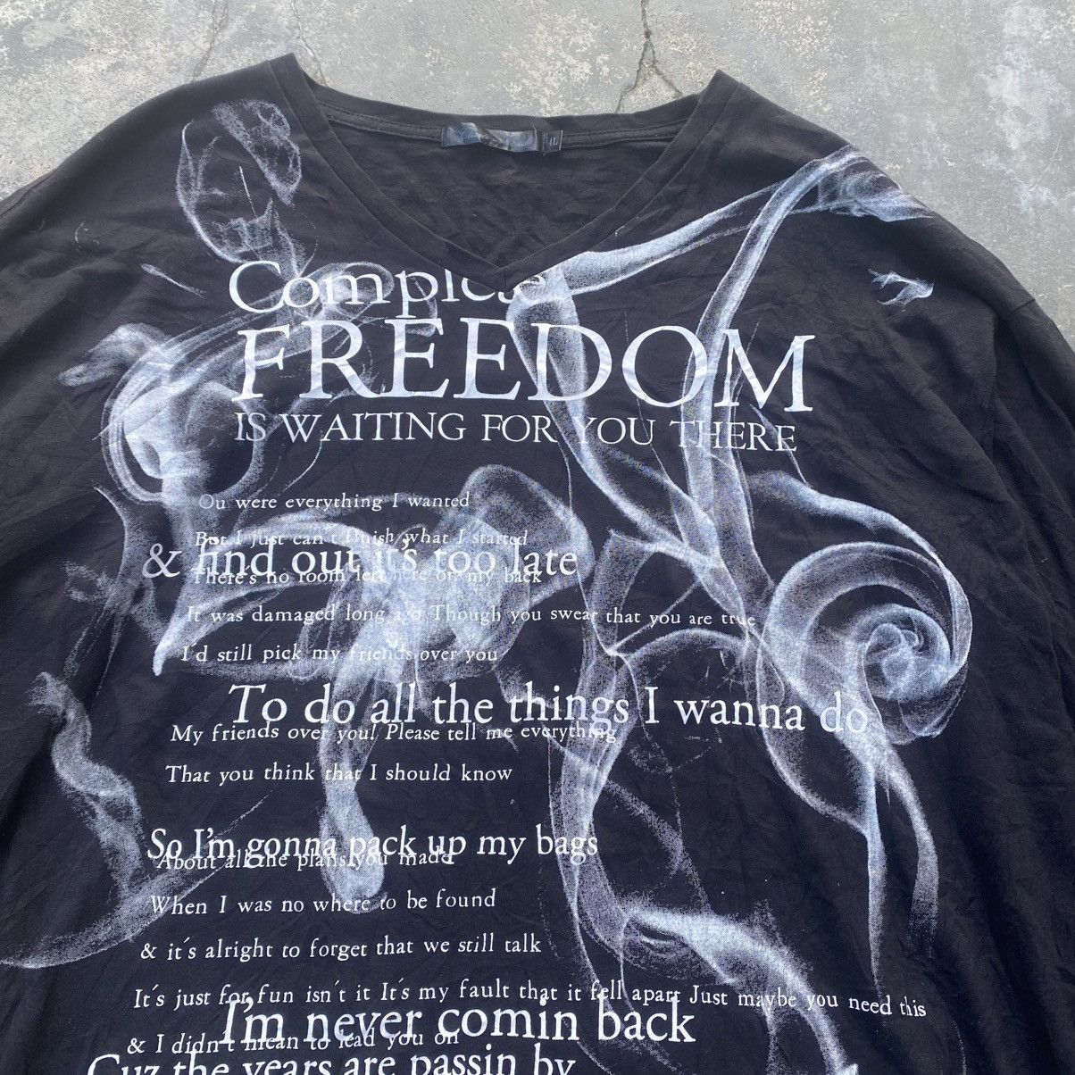 Japanese Brand Clash Ahead Smokey Poem tee Size US XL / EU 56 / 4 - 3 Thumbnail