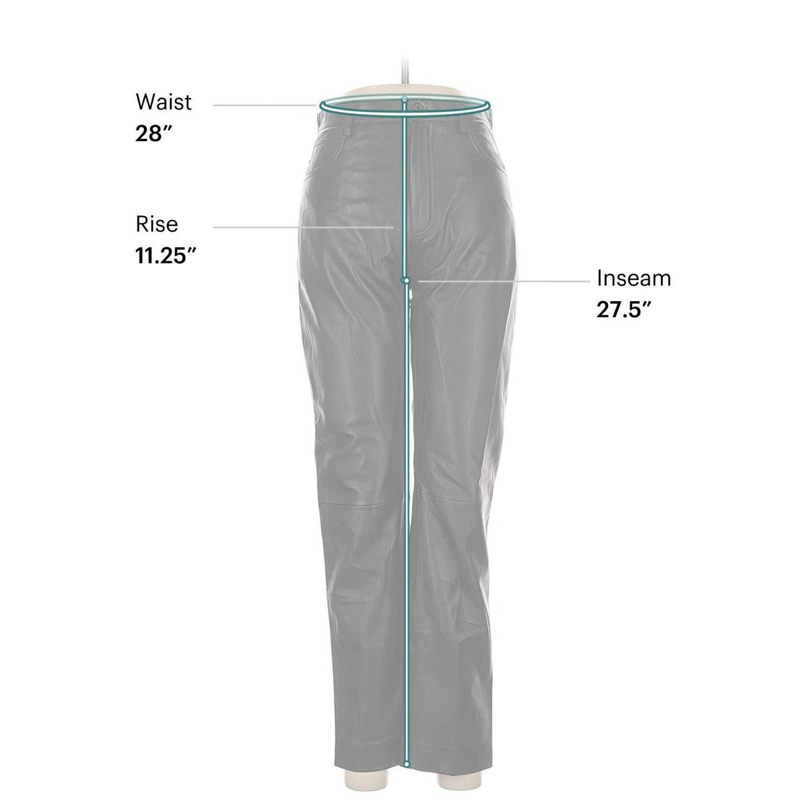 Sandro Sandro Lamb Leather Black High Waist Straight Pants 38 Us 6 Size 28" / US 6 / IT 42 - 4 Thumbnail