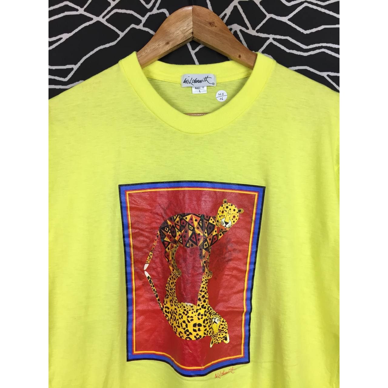 Vintage Vtg Brian Wildsmith Cheetah Art Painting Single Stitch Tee Size US L / EU 52-54 / 3 - 3 Thumbnail