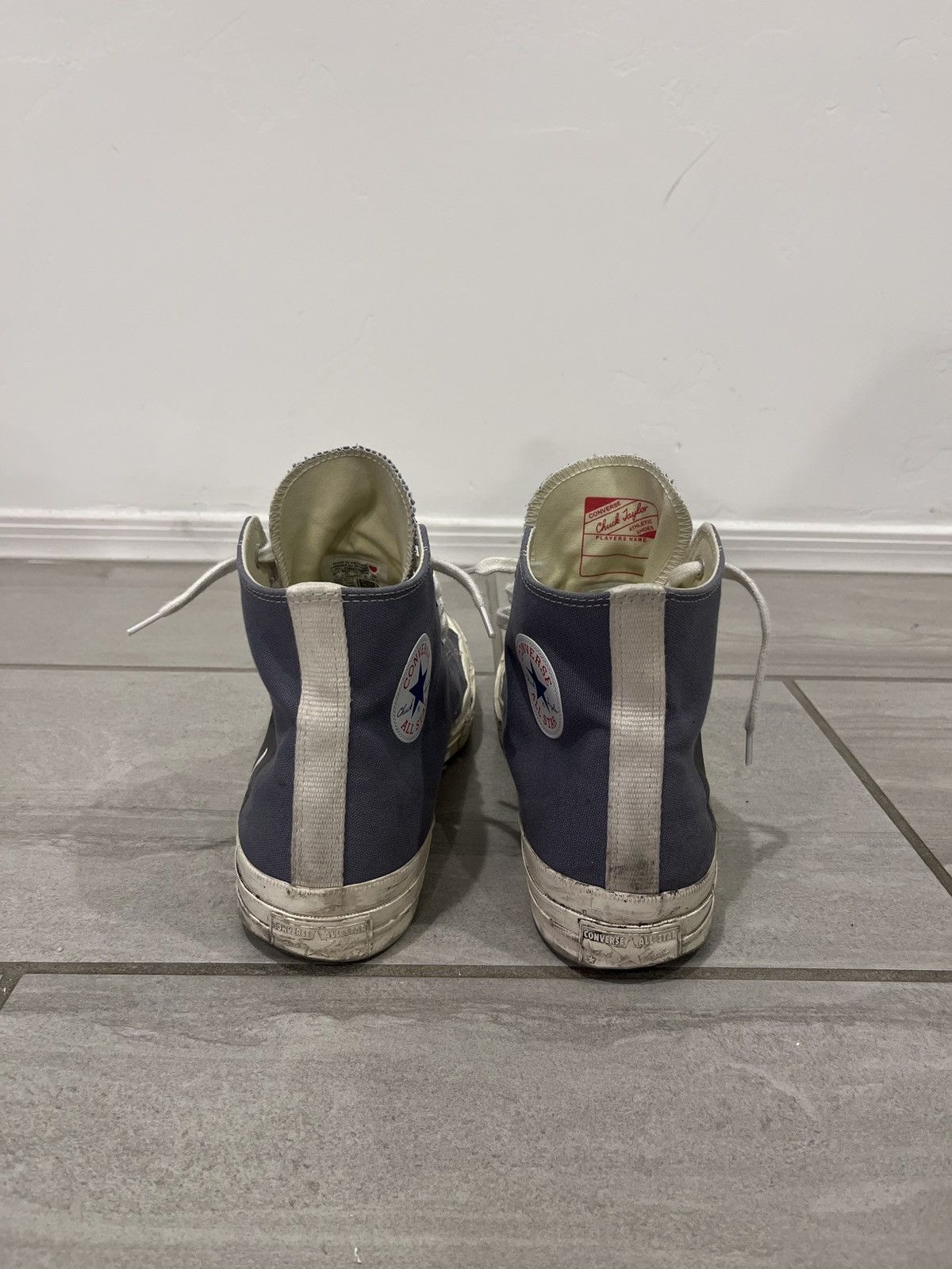 Comme des Garcons PLAY Commes Des Garçons PLAY Grey Converse Size US 11 / EU 44 - 5 Thumbnail