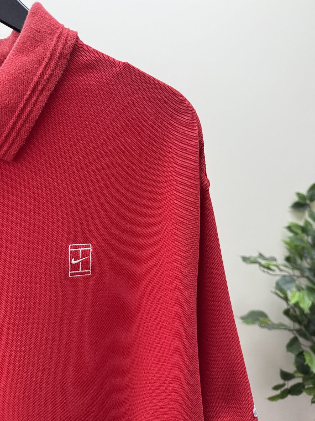 Nike Vintage Nike Court Polo Shirt Red Tennis Dri Fit Swoosh Logo Size US XL / EU 56 / 4 - 4 Thumbnail