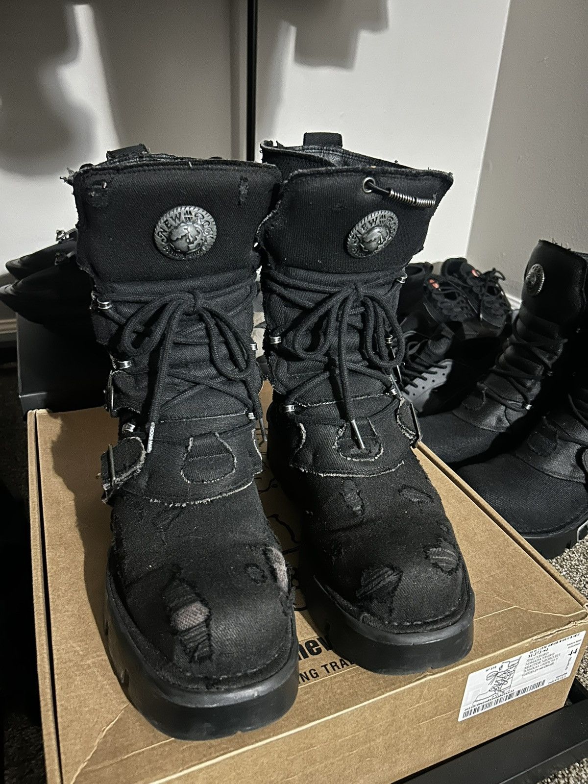 New Rock Distressed New Rock Reactor boots Size US 11 / EU 44 - 3 Thumbnail